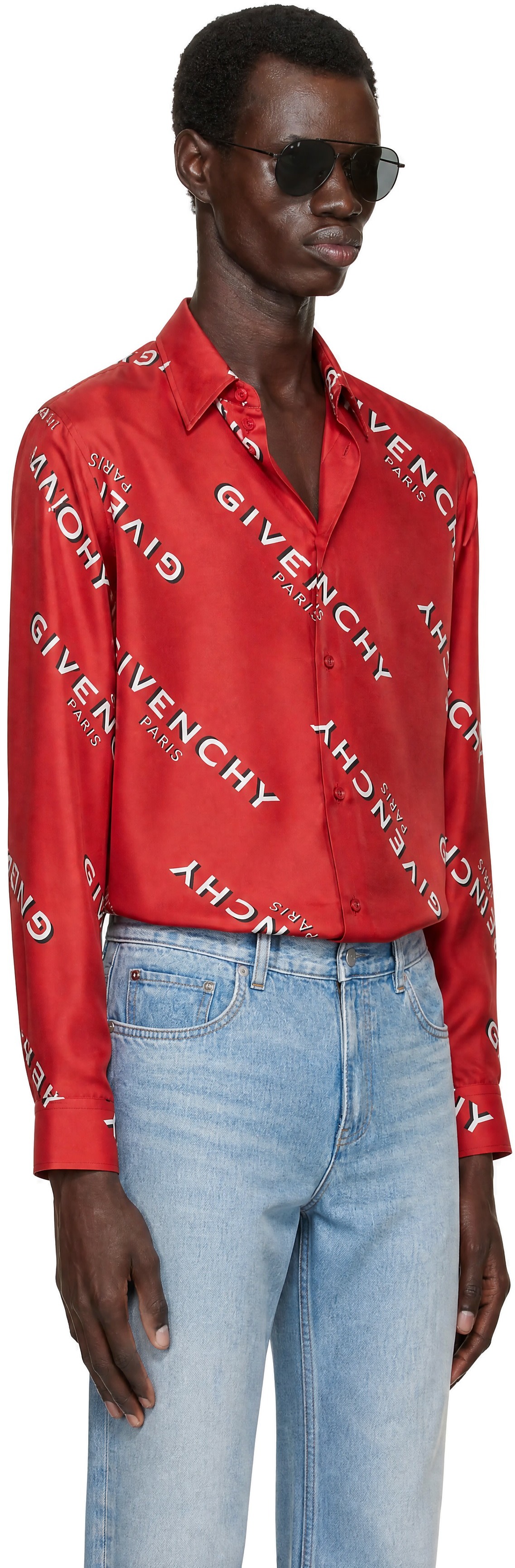Givenchy - Red Classic Fit Shirt