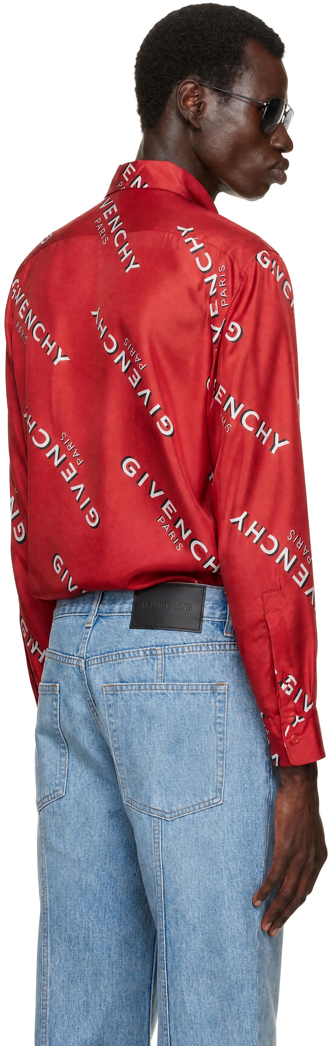 Givenchy - Chemise rouge à coupe classique