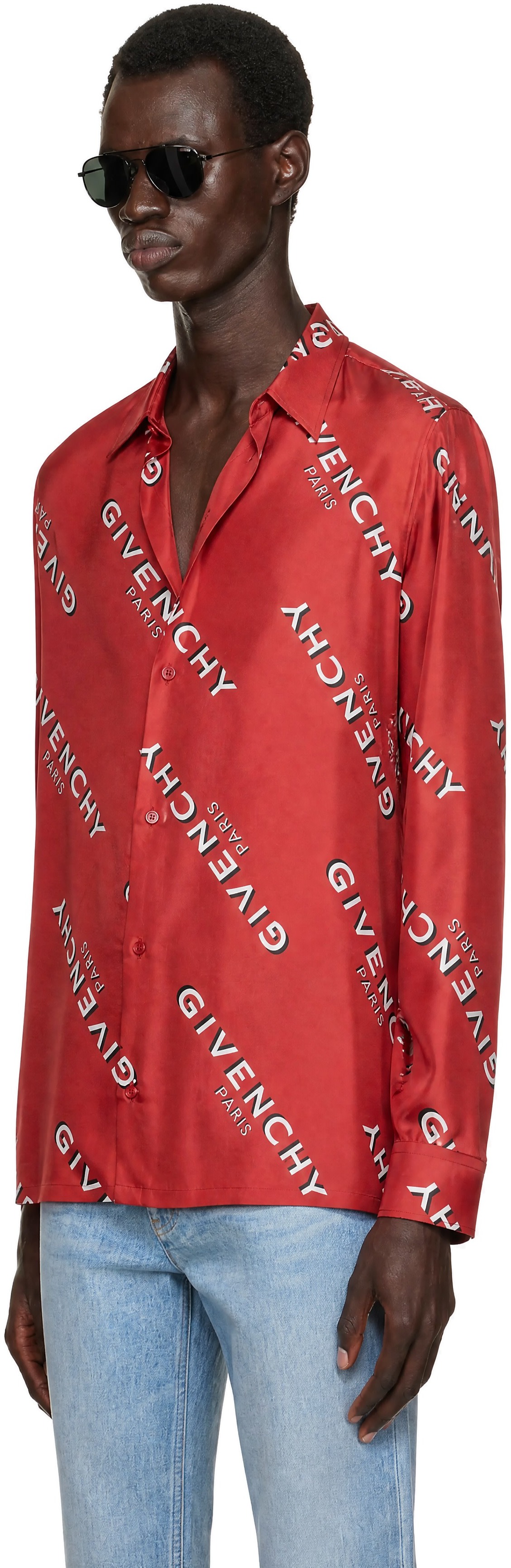 Givenchy - Red Classic Fit Shirt