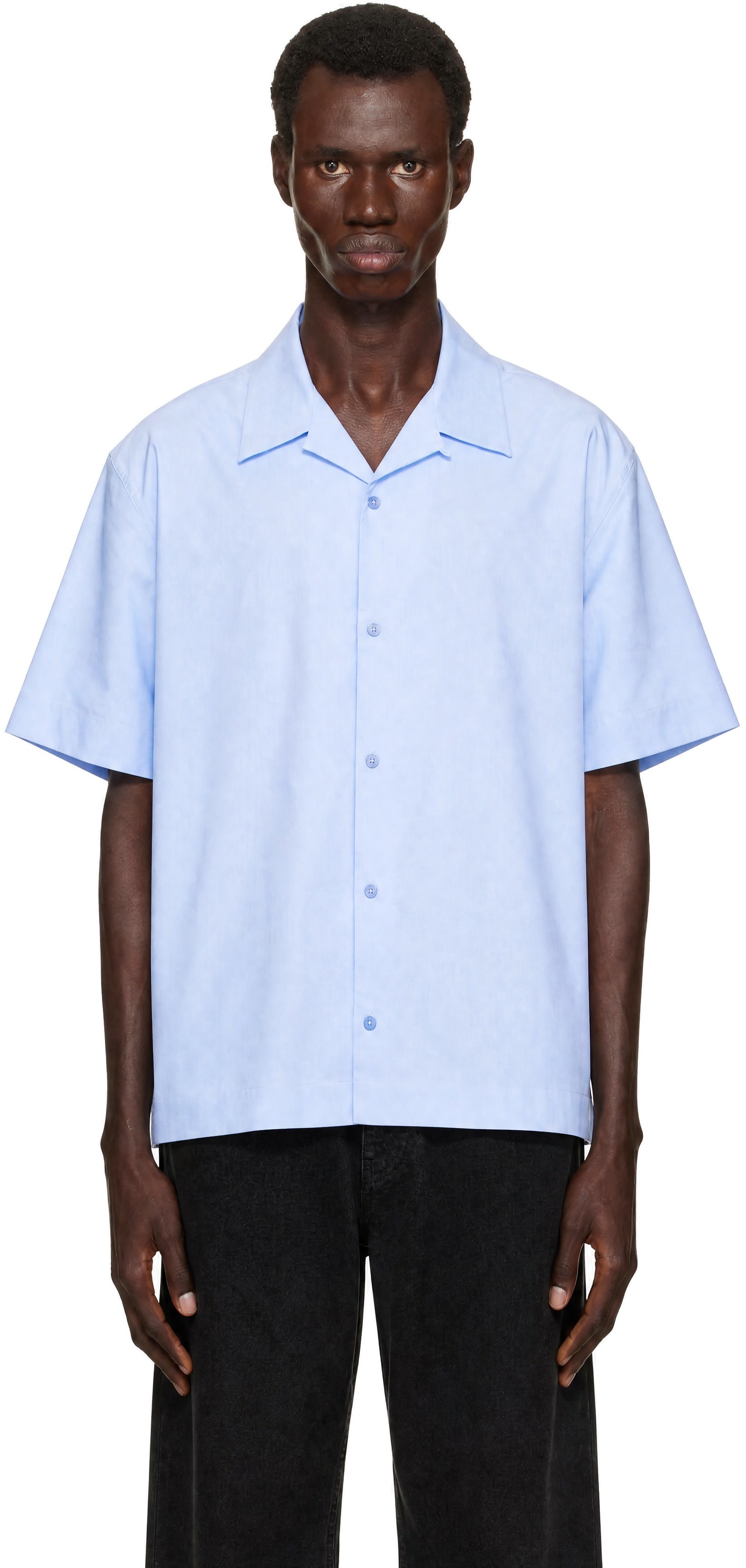 Givenchy - Chemise de bowling bleue