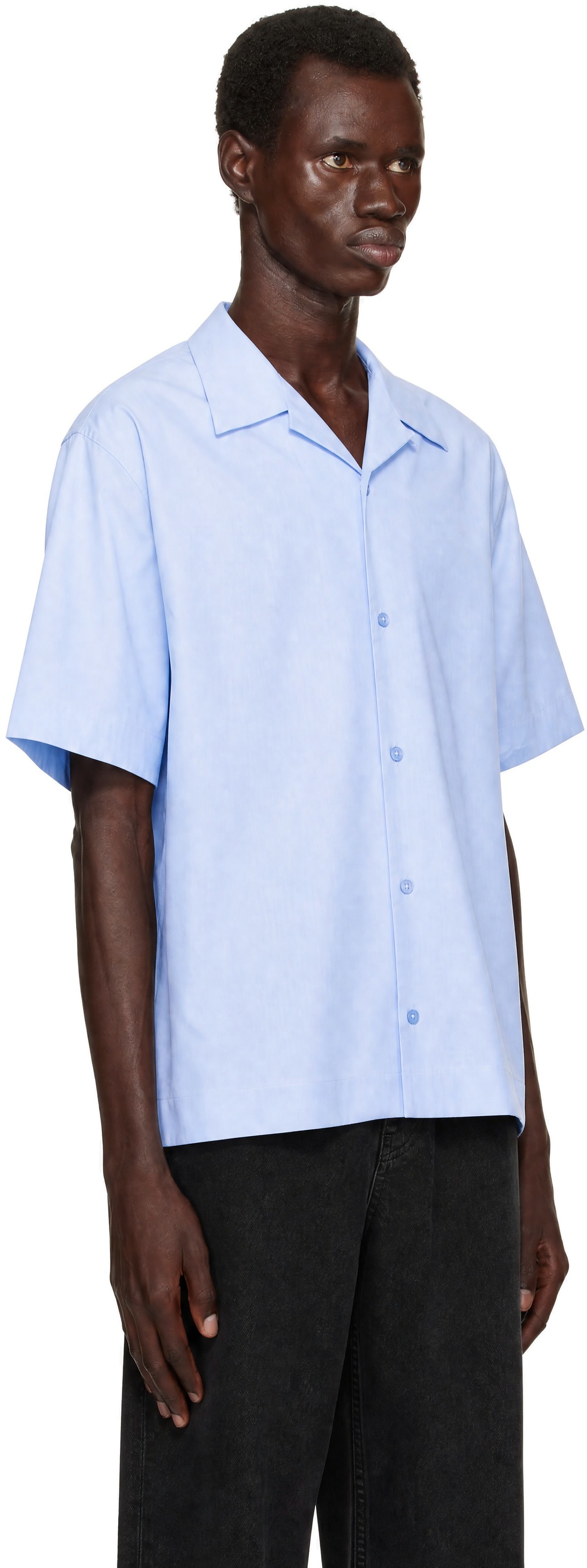 Givenchy - Chemise de bowling bleue