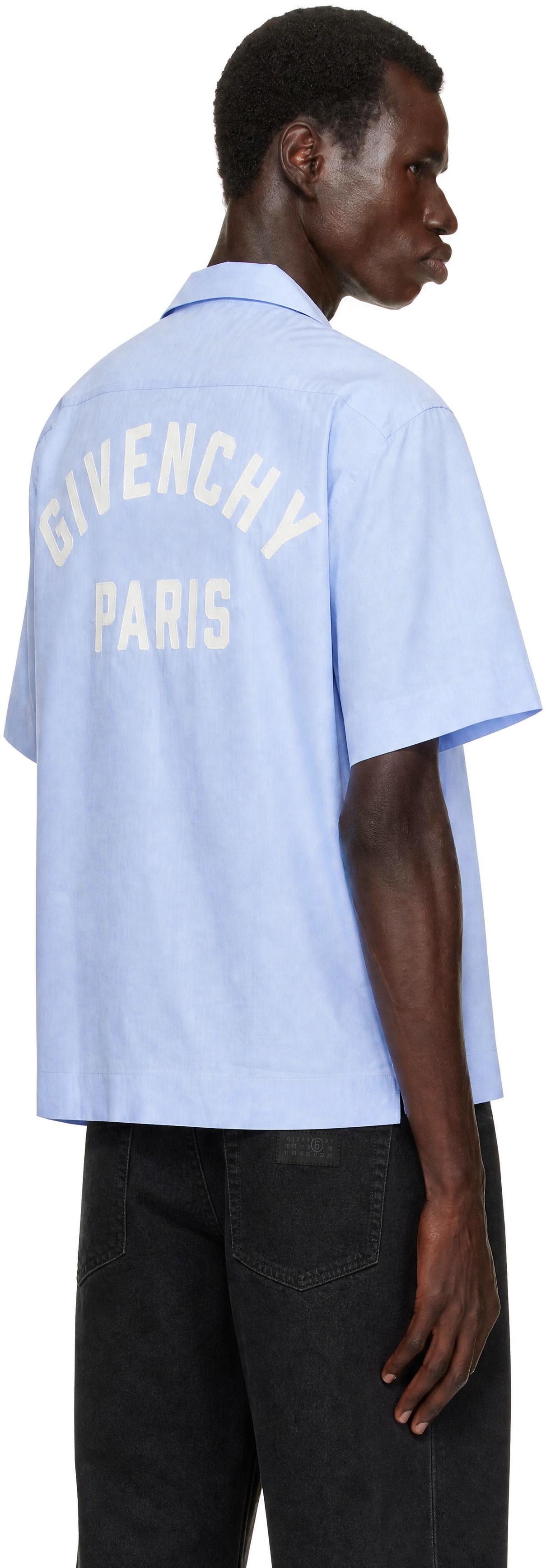 Givenchy - Chemise de bowling bleue