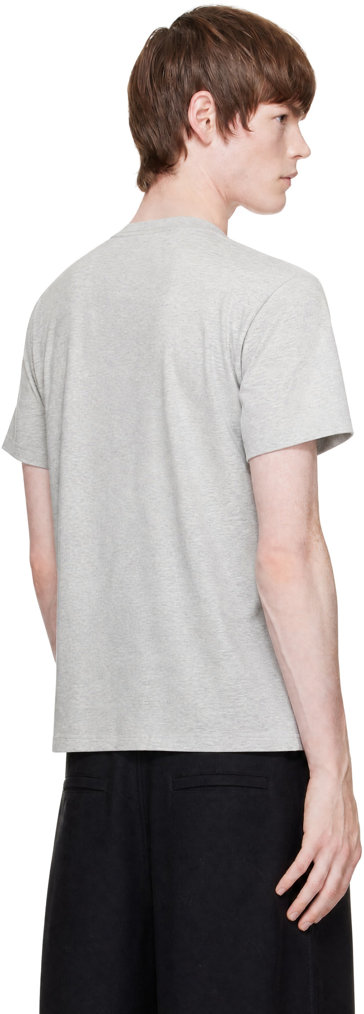 Givenchy - T-shirt gris à logo