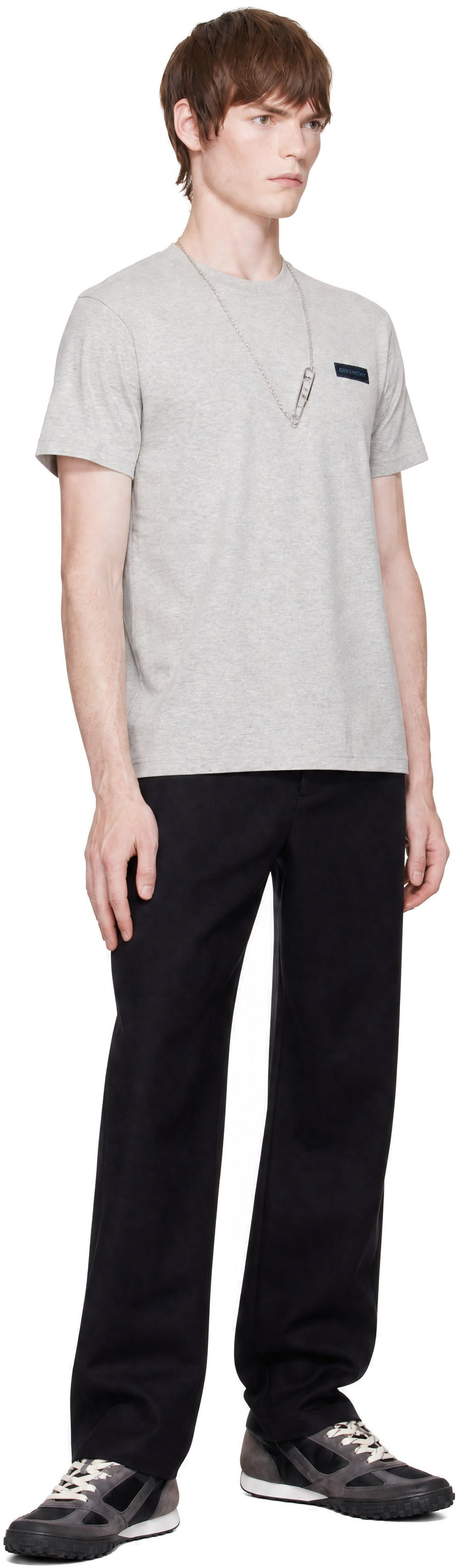 Givenchy - Gray Regular Fit Logo T-shirt
