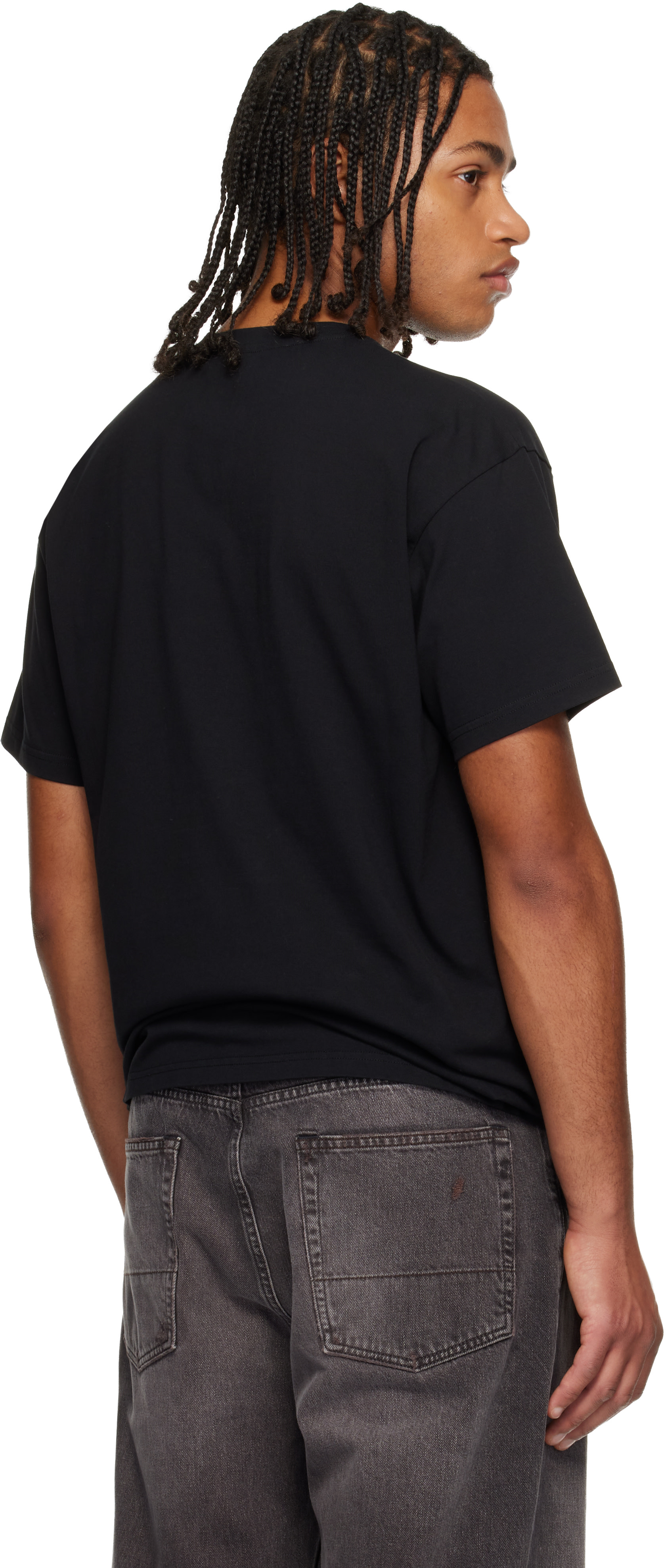 Givenchy: Black 'GIVENCHY' Patch T-shirt | SSENSE Canada