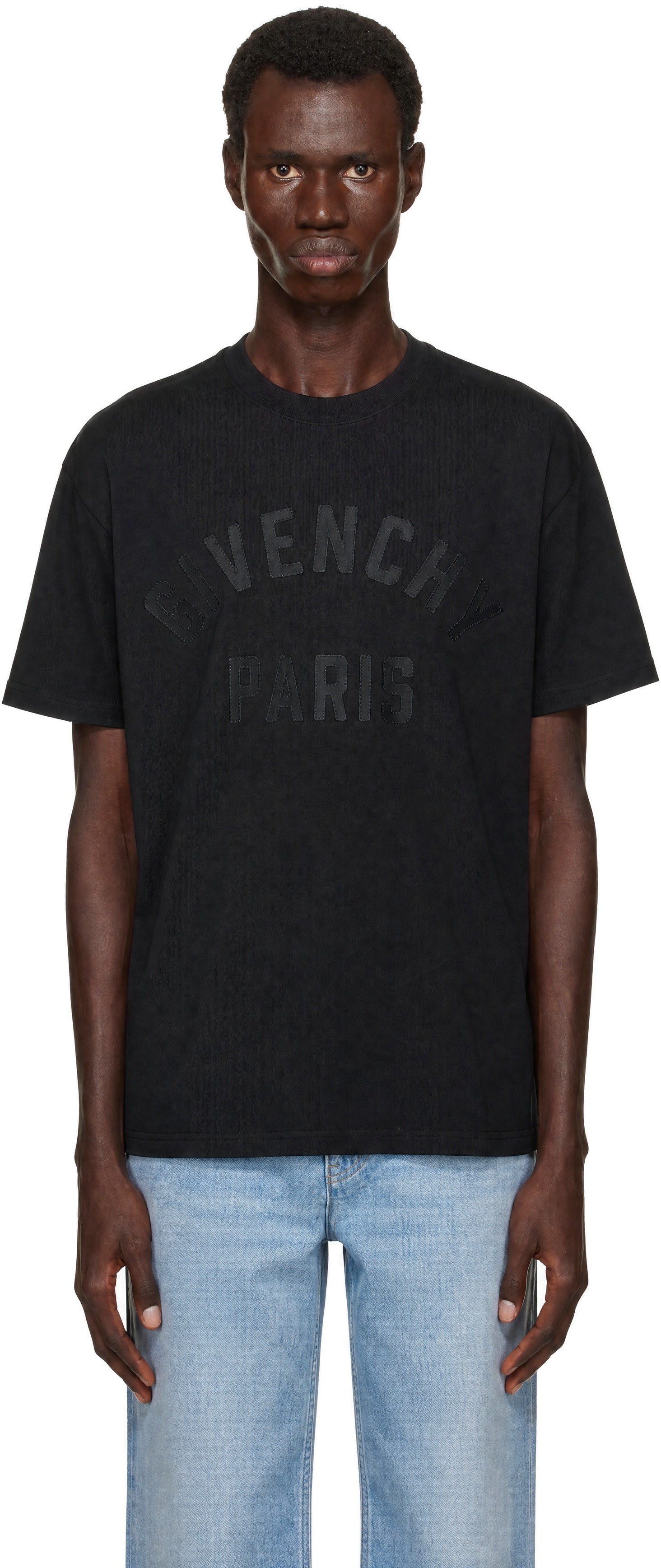 Givenchy - T-shirt noir à coupe classique