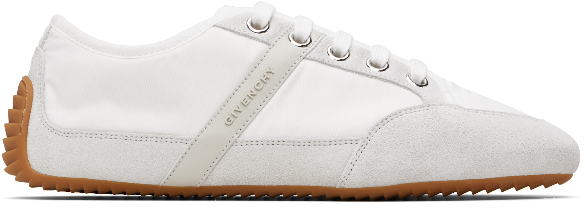 Givenchy - Baskets étroites blanc et gris