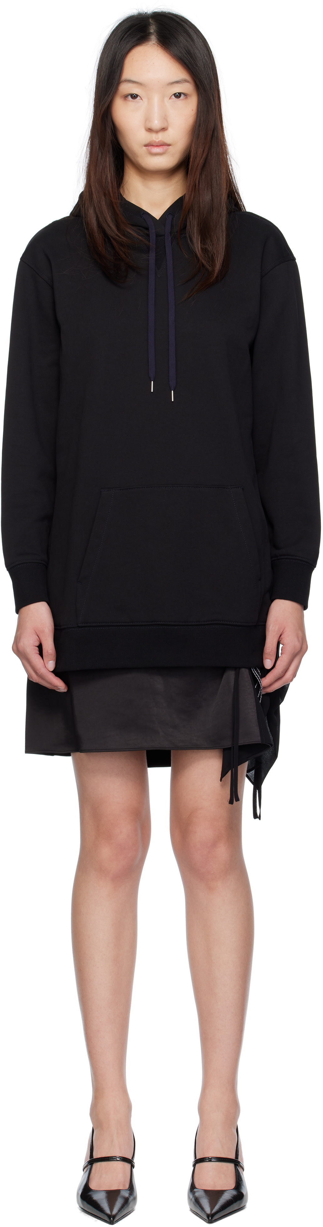 3.1 Phillip Lim - Ensemble de pull à capuche et robe courte noir