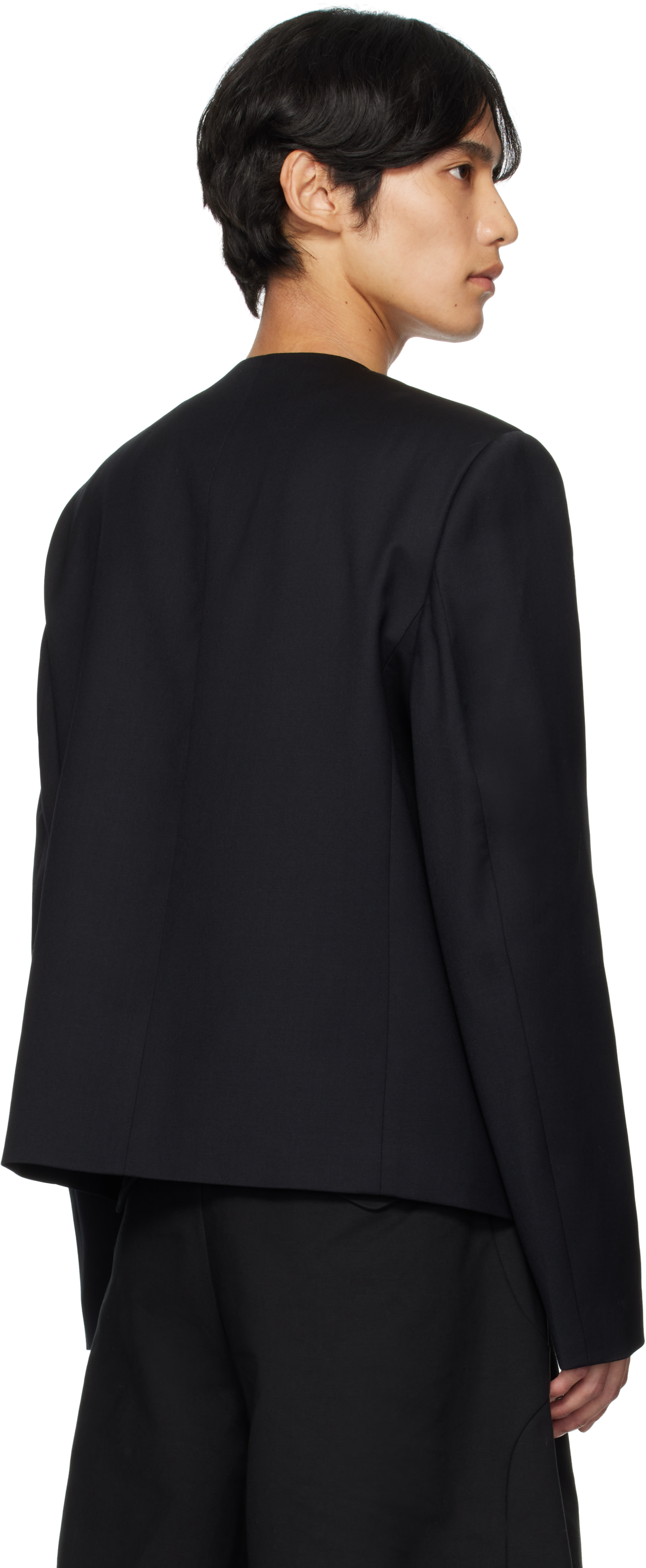 HELIOT EMIL: Black Spectra Blazer | SSENSE