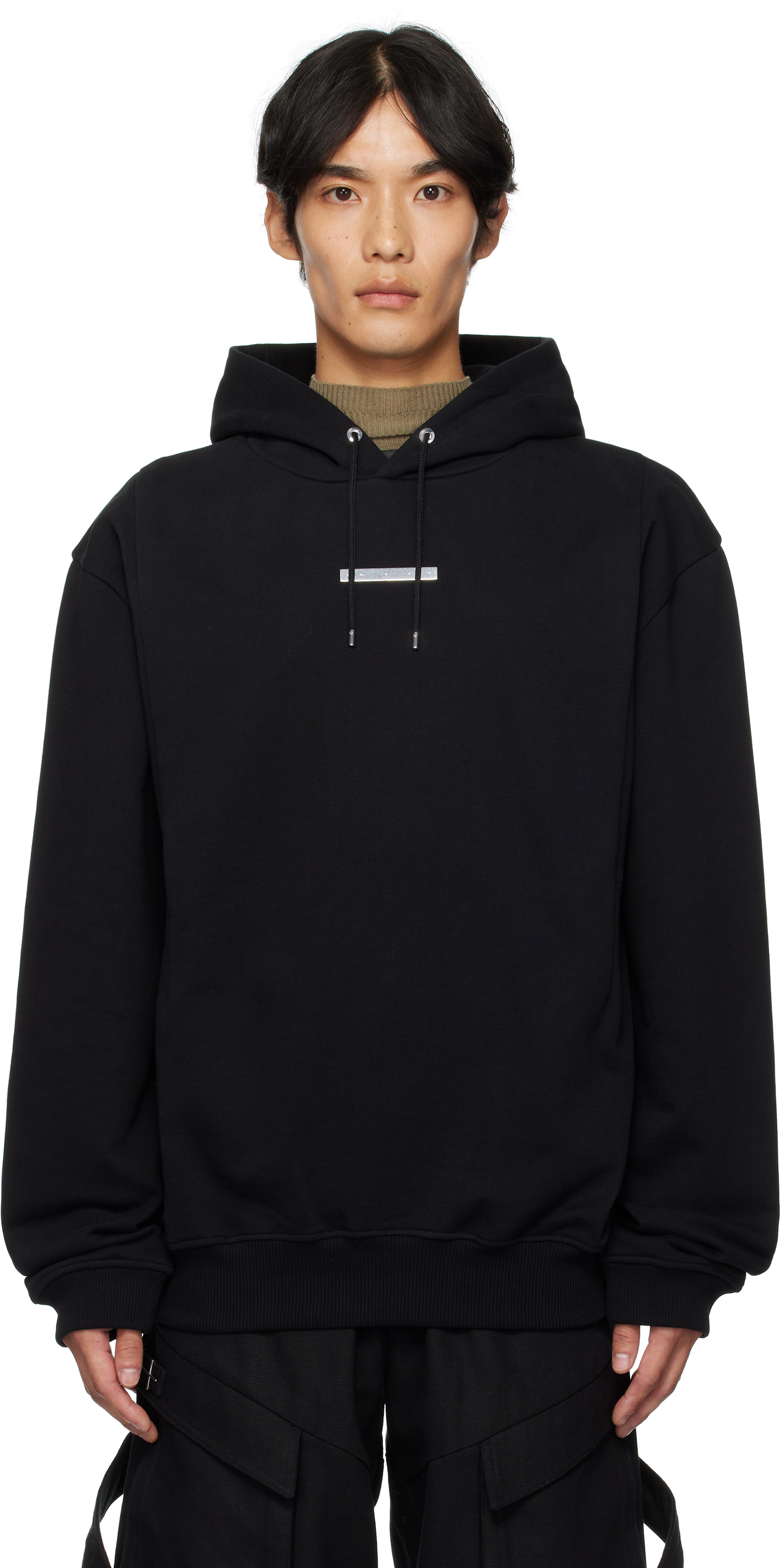 HELIOT EMIL - Pull à capuche Astrape noir