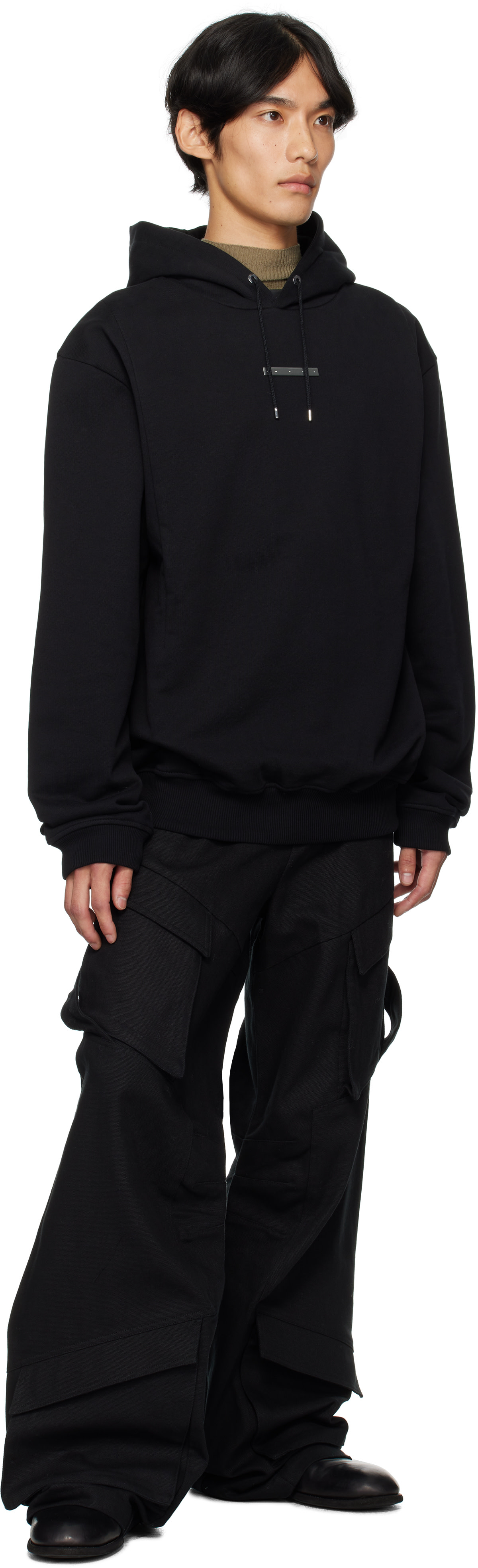 HELIOT EMIL - Pull à capuche Astrape noir