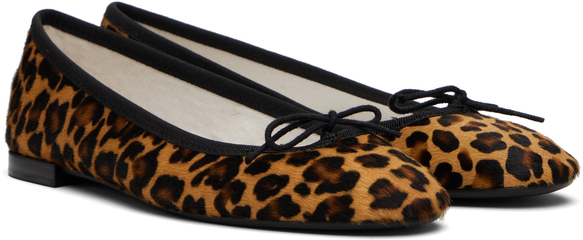 repetto レペット Ballerina Cendrillon レオパード Repetto: Brown & Tan Cendrillon Ballerina Flats | SSENSE