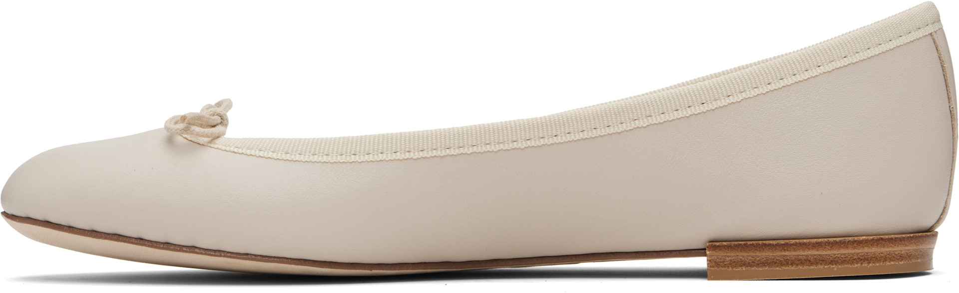 Repetto: Beige Cendrillon Ballerina Flats | SSENSE Canada