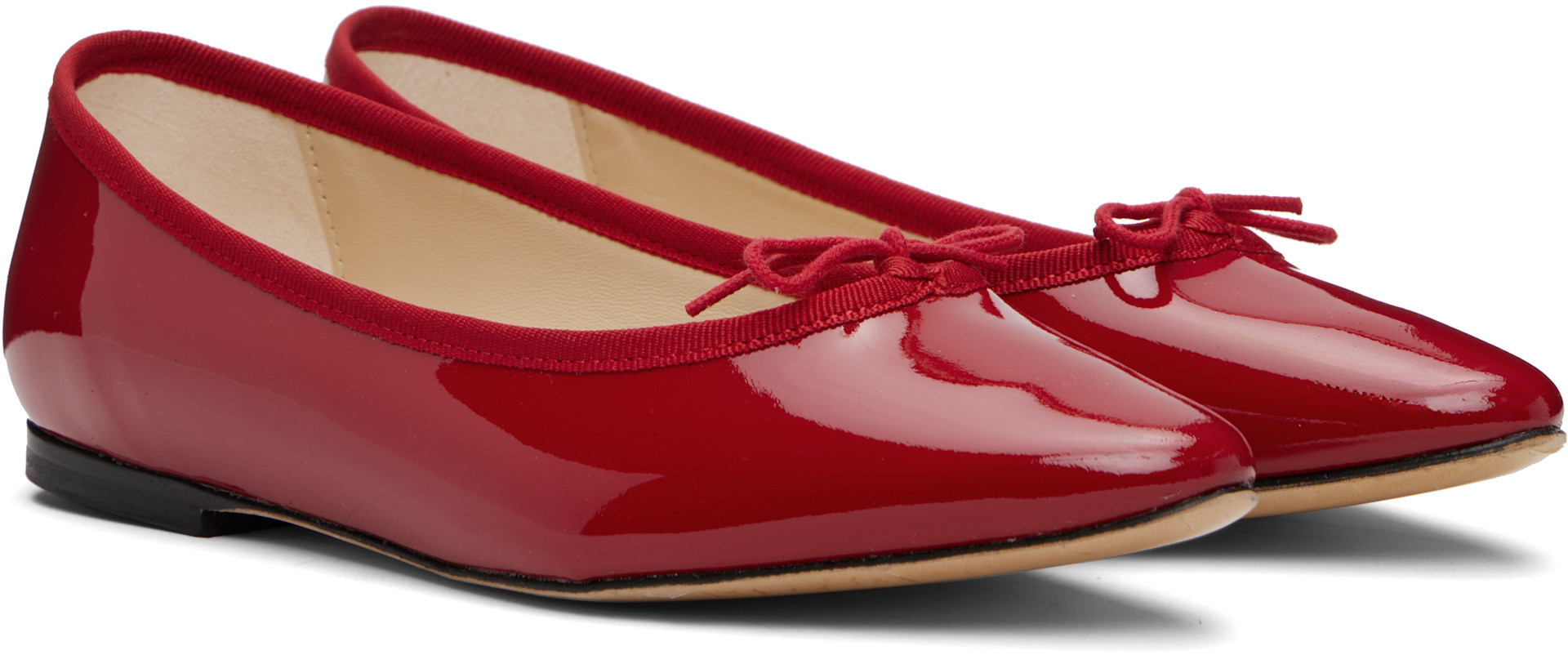 Repetto Cendrillon AD バレエシューズ 39 レッド Repetto: Red Cendrillon Pointed-Toe Ballerina Flats | SSENSE