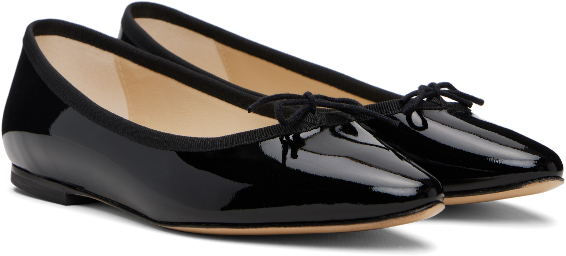 Repetto: Black Cendrillon Pointed-Toe Ballerina Flats | SSENSE
