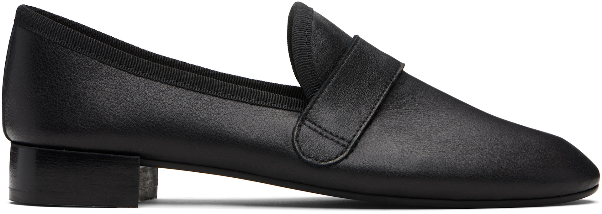 Repetto: Black Michael Rubber-Sole Loafers | SSENSE Denmark