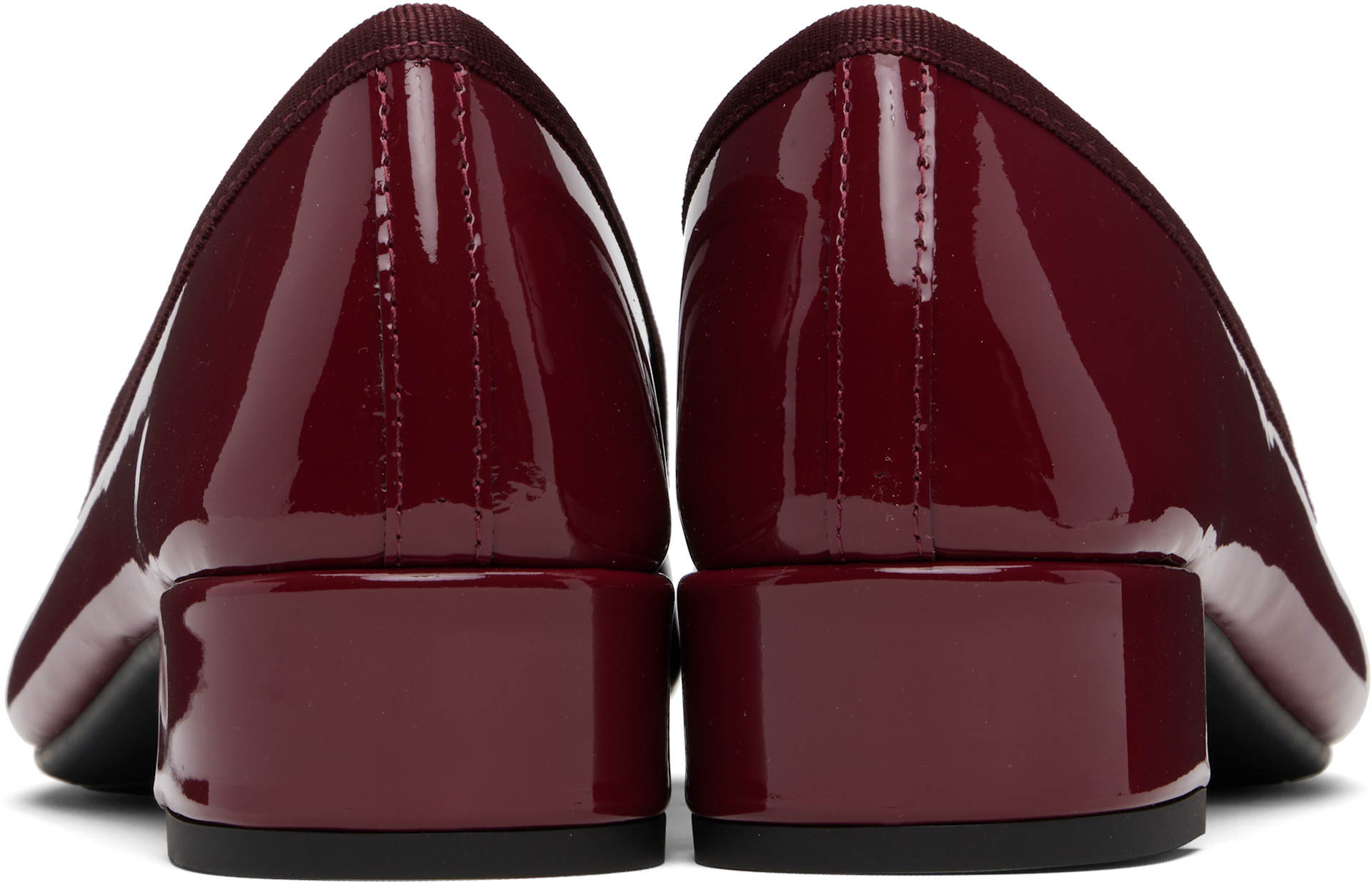 Repetto: バーガンディ Camille ラバーソール ヒール | SSENSE 日本