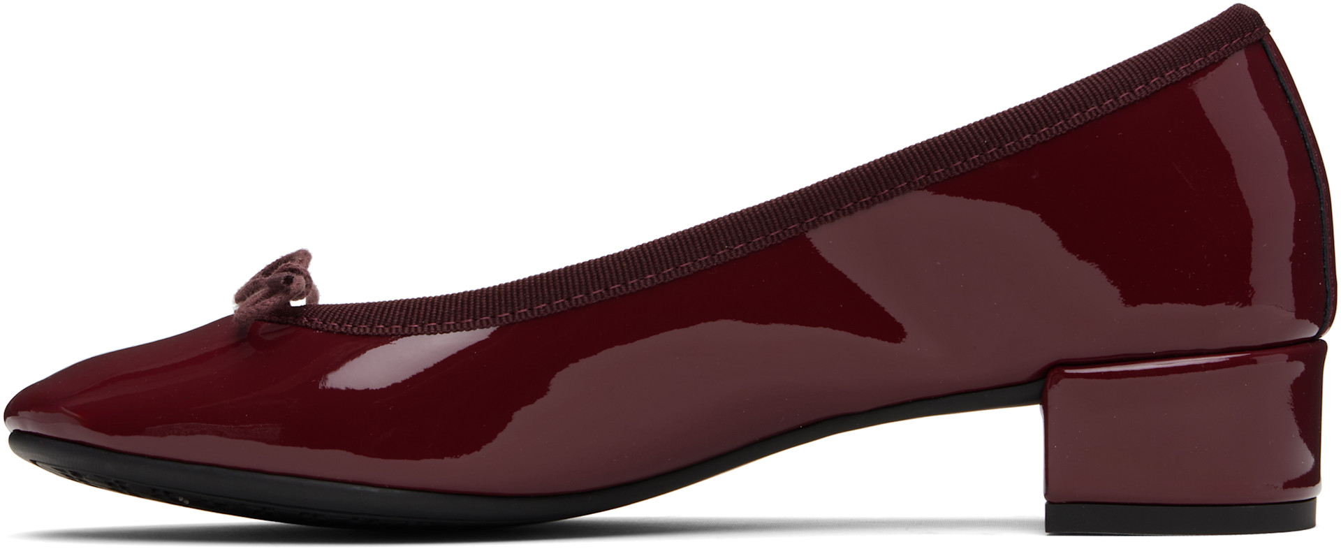 値下げ！Repetto Camille バレエシューズ 38.5 バーガンディ Repetto: Burgundy Camille Rubber-Sole Heels | SSENSE Canada