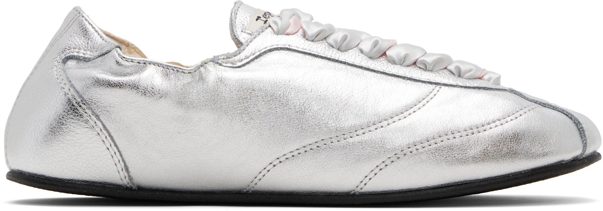 Repetto: シルバー Silk Tennis スニーカー | SSENSE 日本