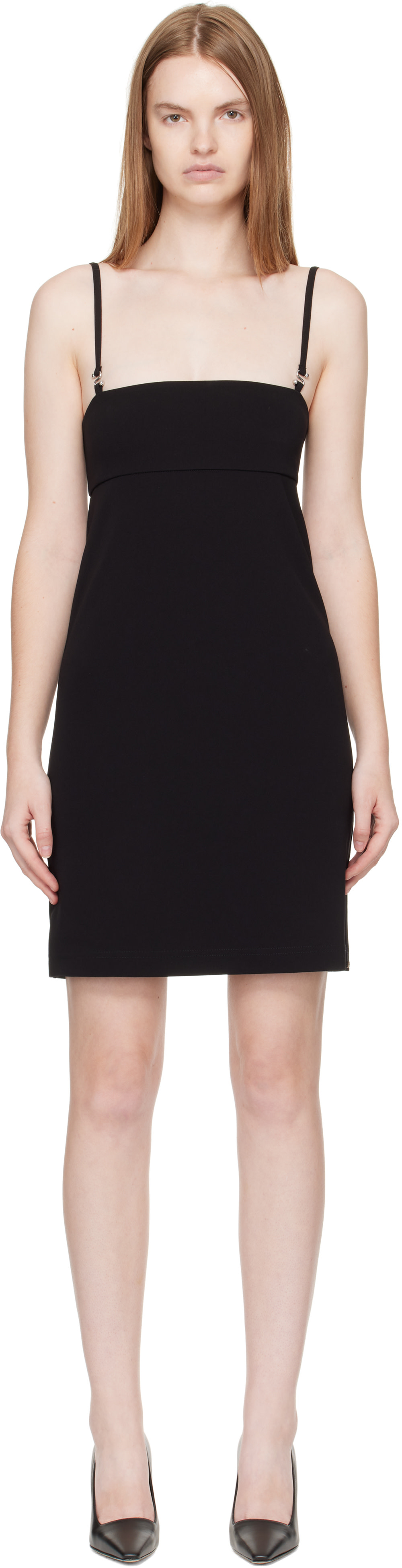 Sportmax - Robe courte noire à découpe