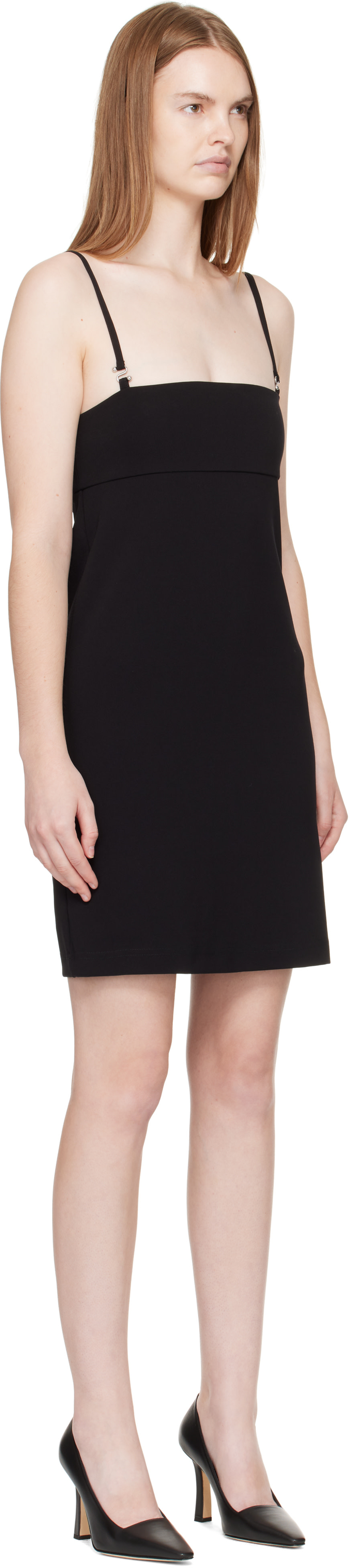 Sportmax - Robe courte noire à découpe