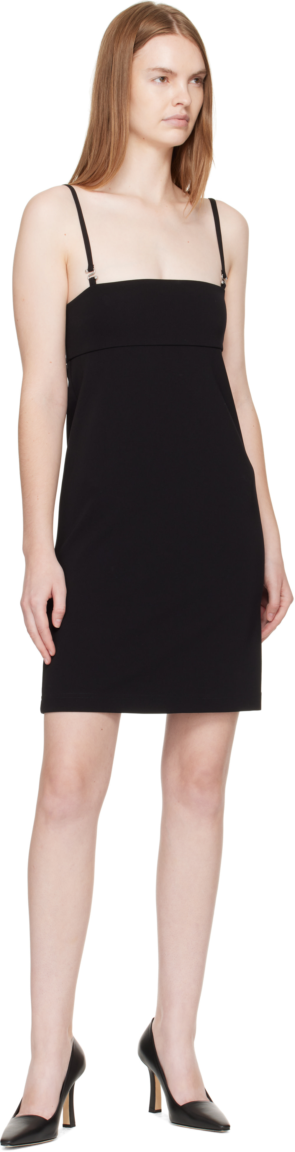 Sportmax - Robe courte noire à découpe