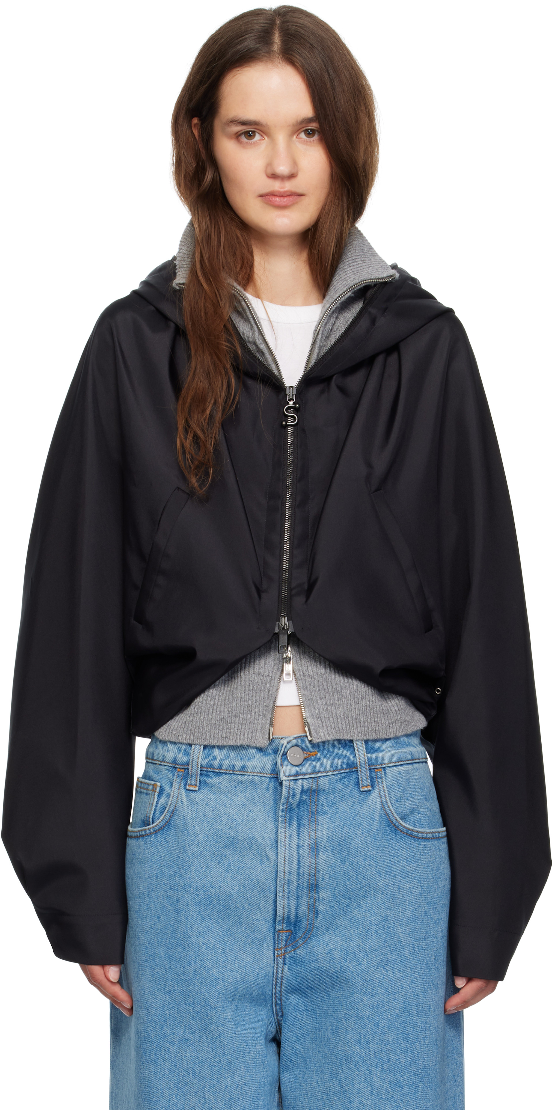 Sportmax: ブラック Kibbutz ジャケット | SSENSE 日本