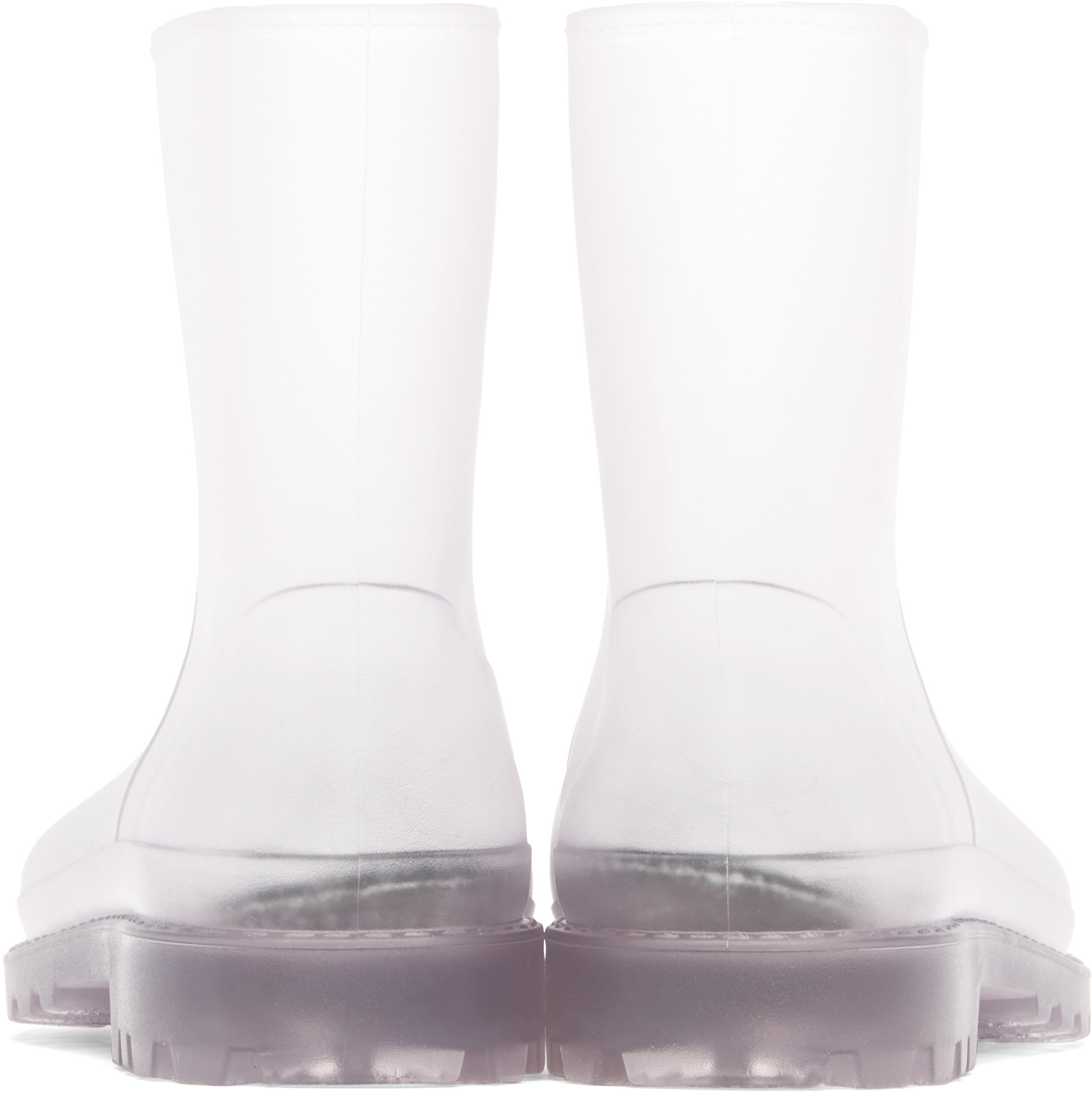 Christopher Esber - Bottes Monsoon grises en caoutchouc