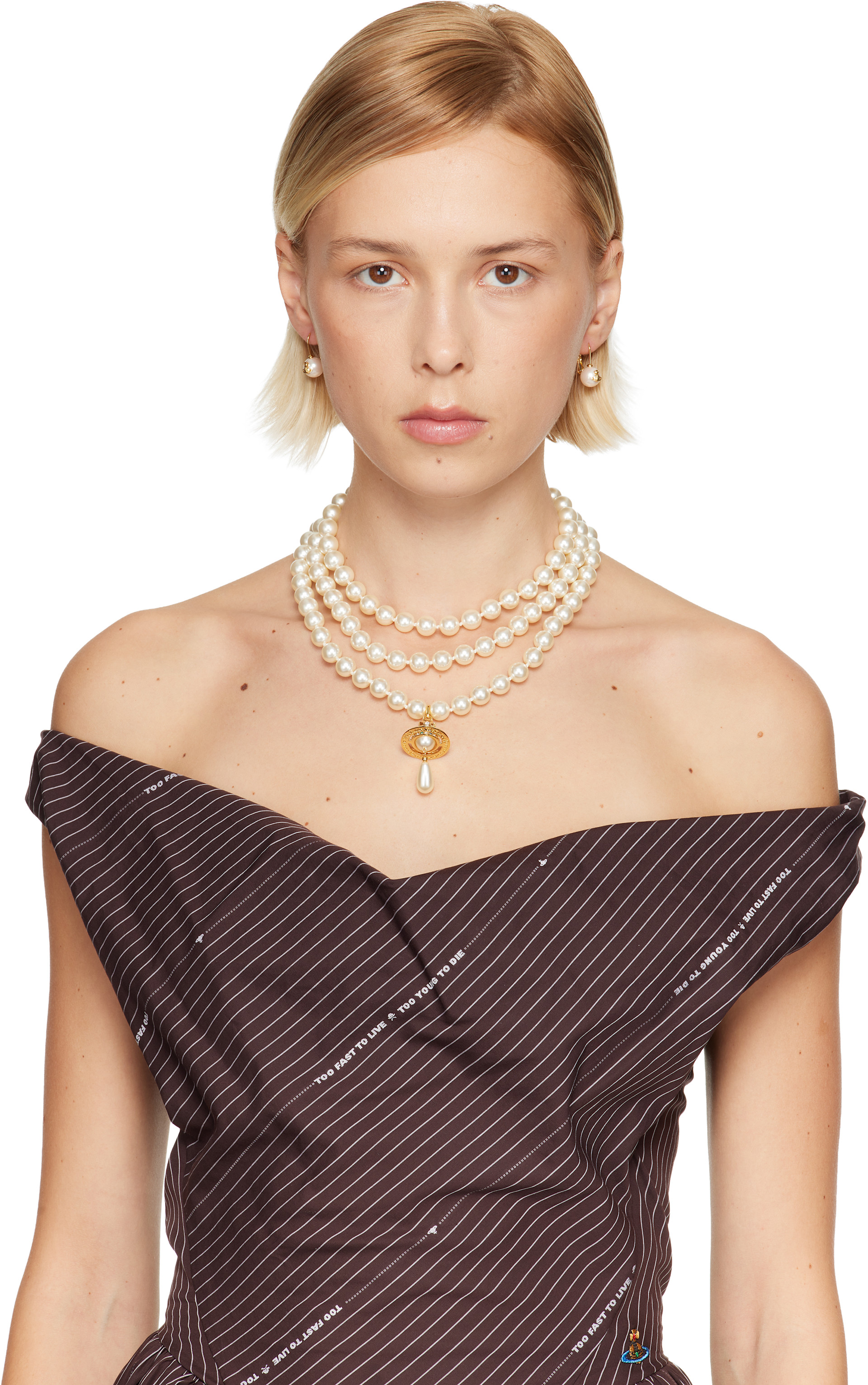 Vivienne Westwood: Gia ドロップピアス | SSENSE 日本