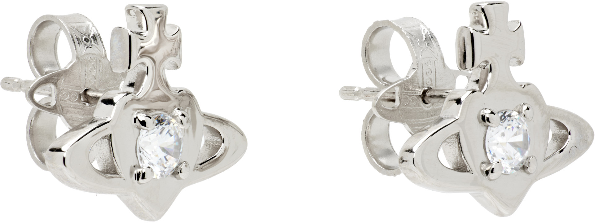 希少✨VivienneWestwood Trump Silver earring Vivienne Westwood: Noella Earrings | SSENSE Canada