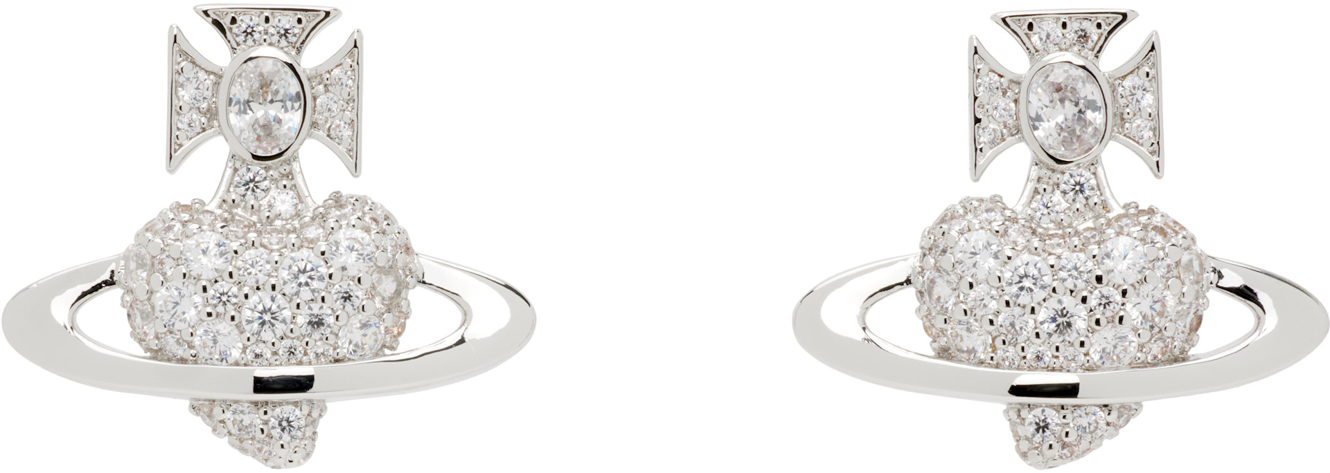 Vivienne Westwood: Valentine's Agnatha Earrings | SSENSE