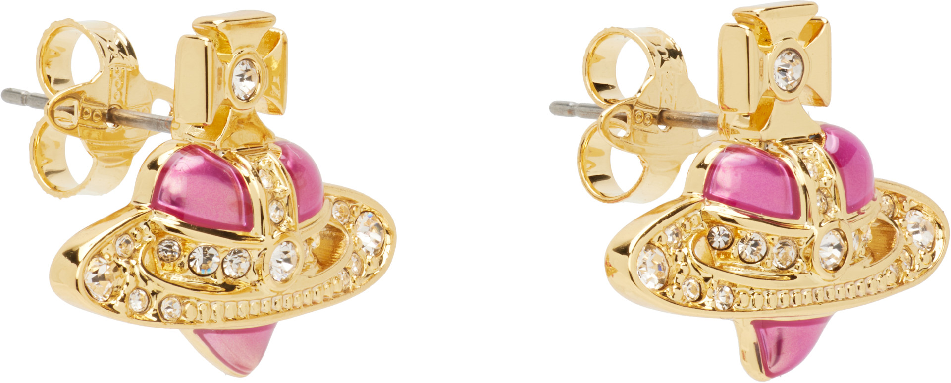 Vivienne Westwood DIAMANTE HEART シングルピアス ◇VivienneWestwood◇ MAN DIAMANTE HEART シングルピアス (Vivienne