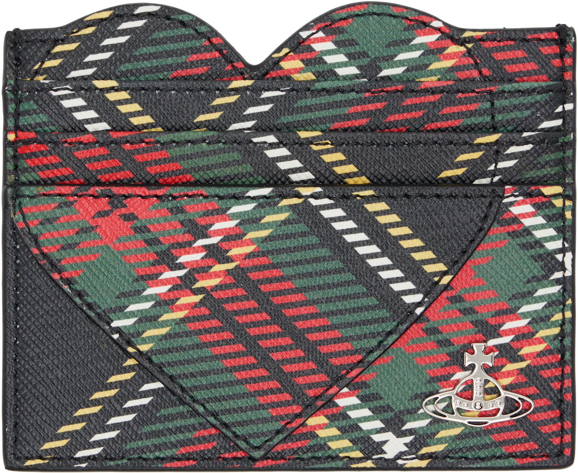 Vivienne Westwood: ブラック Heart カードケース | SSENSE 日本
