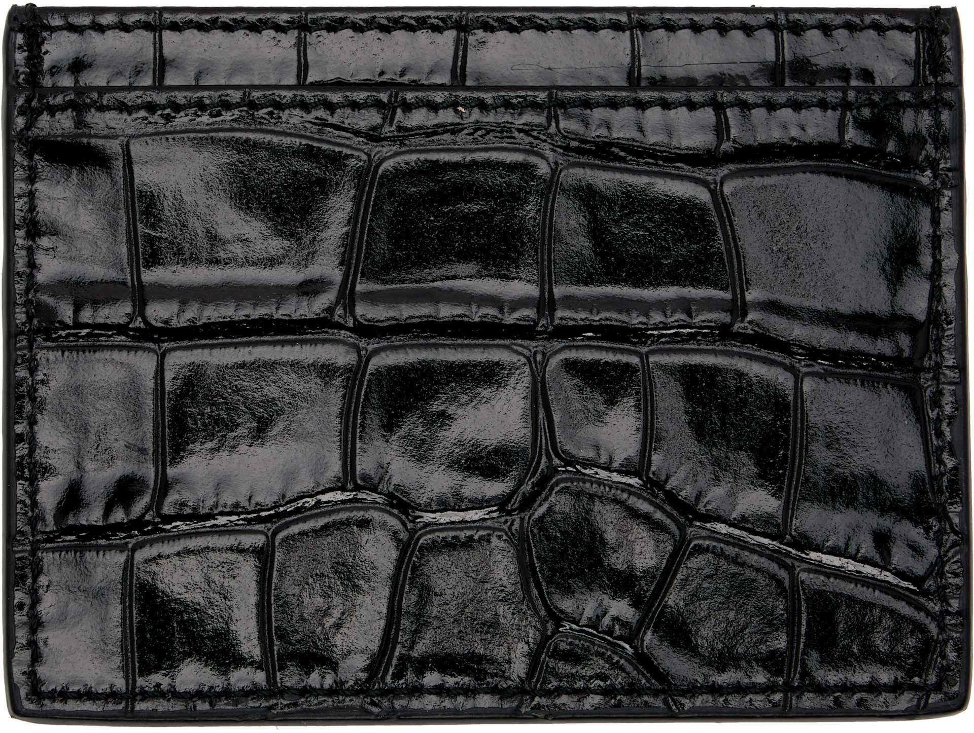 Vivienne Westwood: Black Flat Card Holder | SSENSE