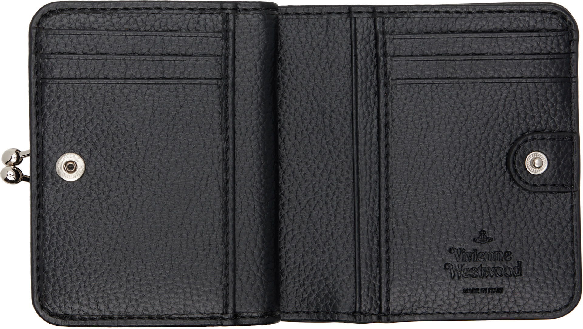 Vivienne Westwood: Black Logo Bifold Wallet | SSENSE