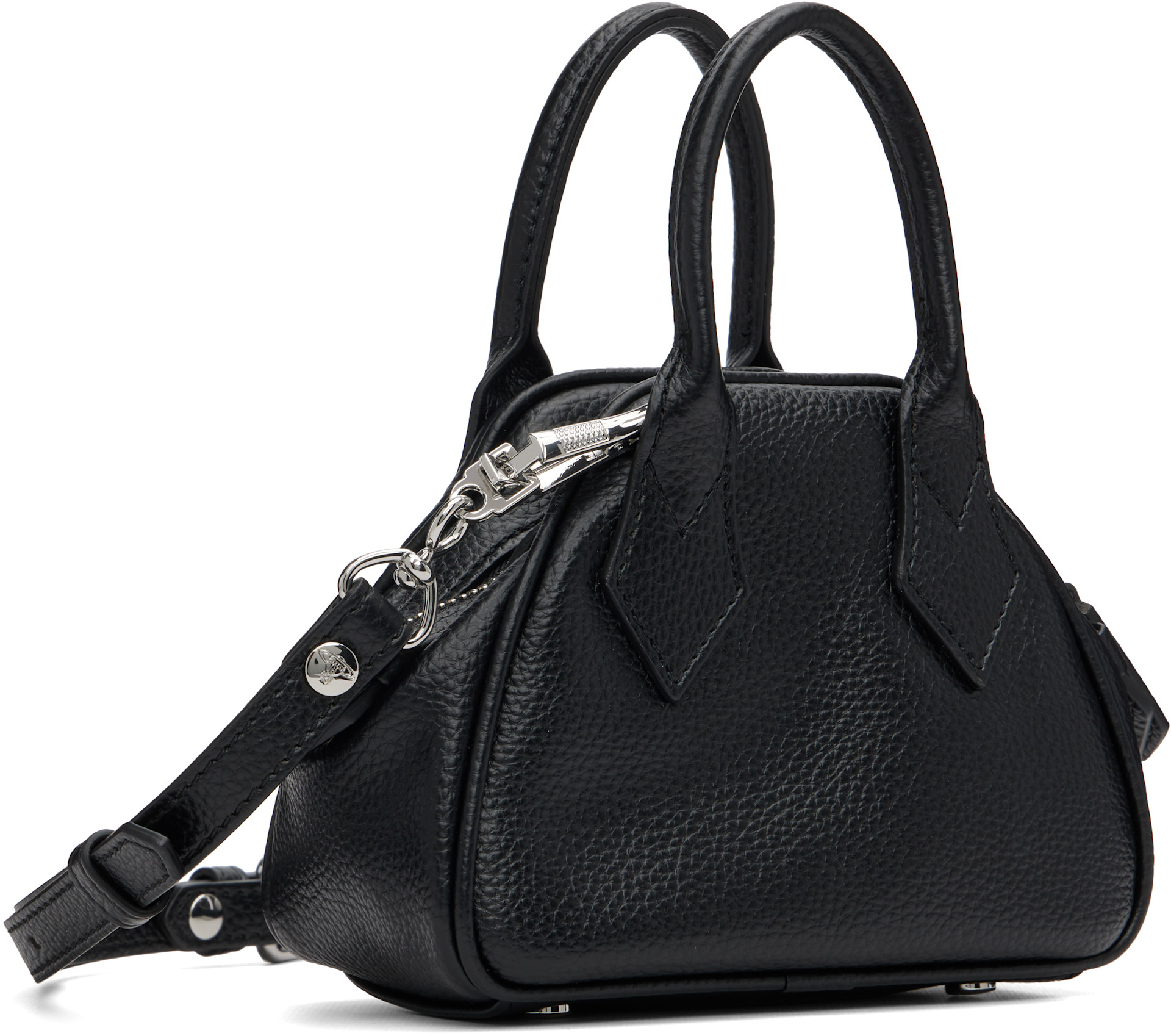 Vivienne Westwood: Black Mini Yasmine Bag | SSENSE