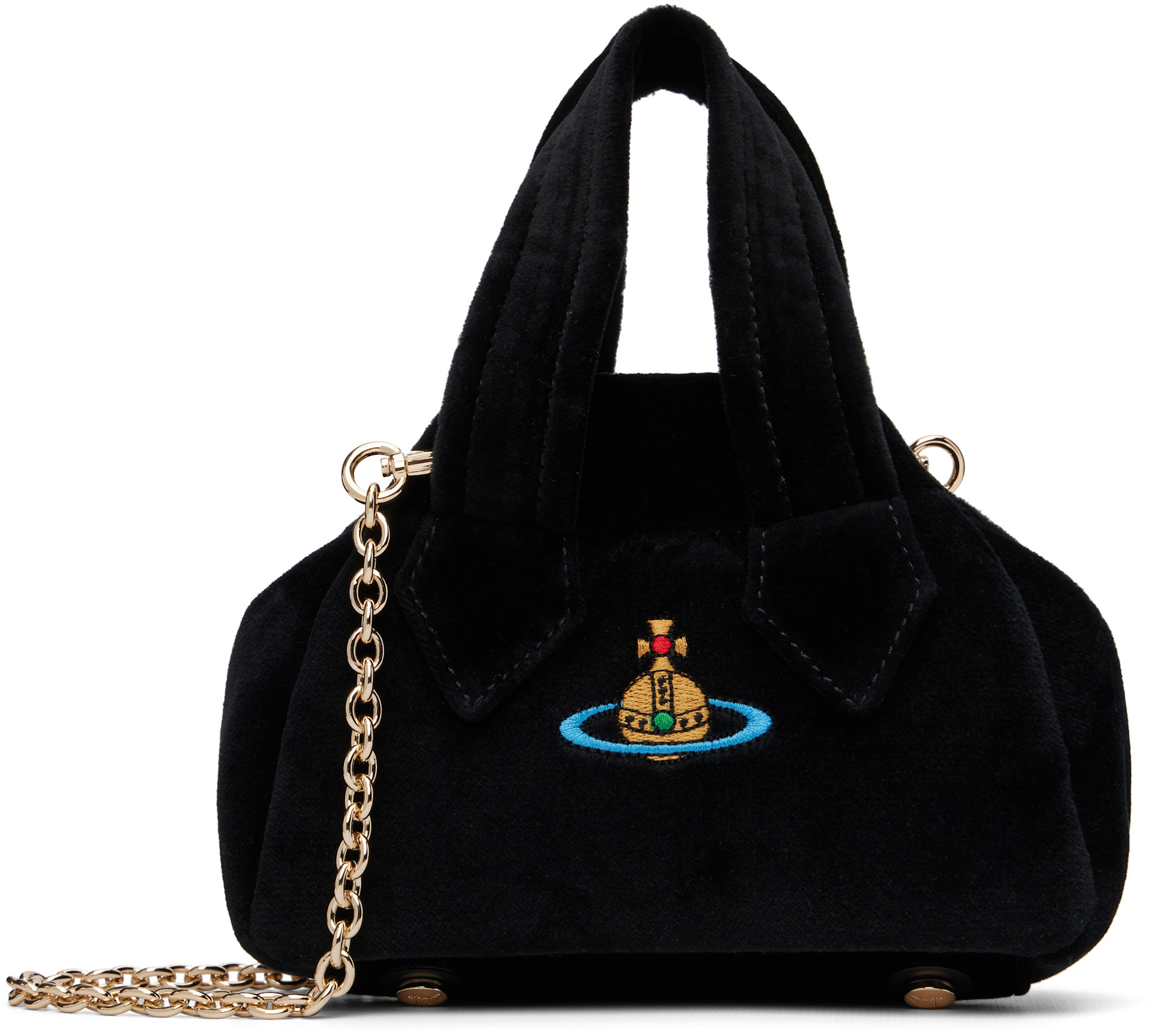 Vivienne Westwood: Black Archie Mini Bag | SSENSE