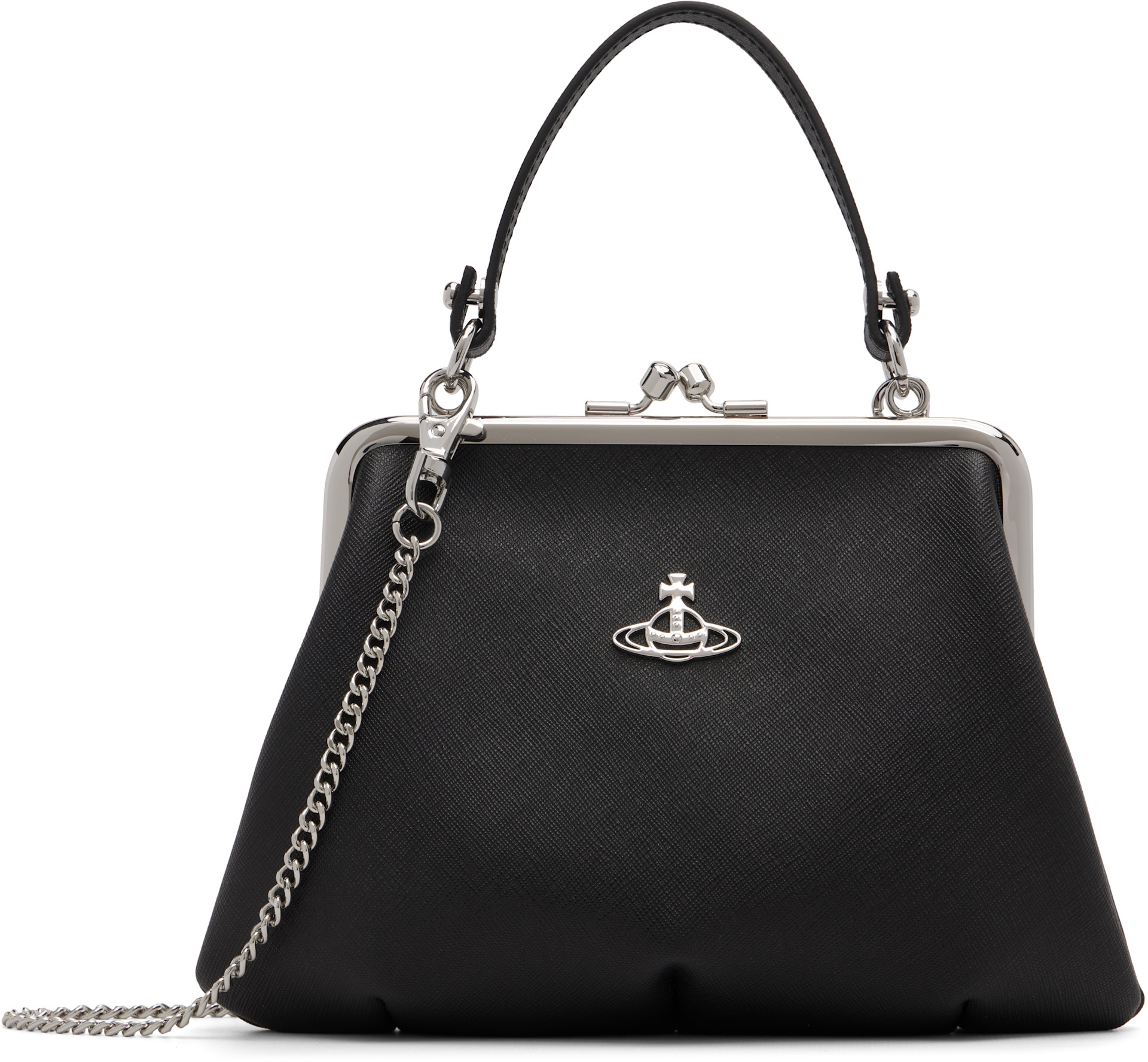 Vivienne Westwood: Black Granny Frame Bag | SSENSE