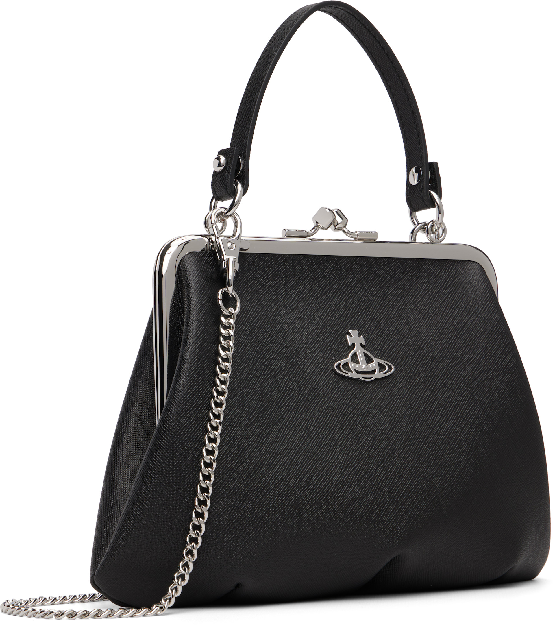 Vivienne Westwood: Black Granny Frame Bag | SSENSE