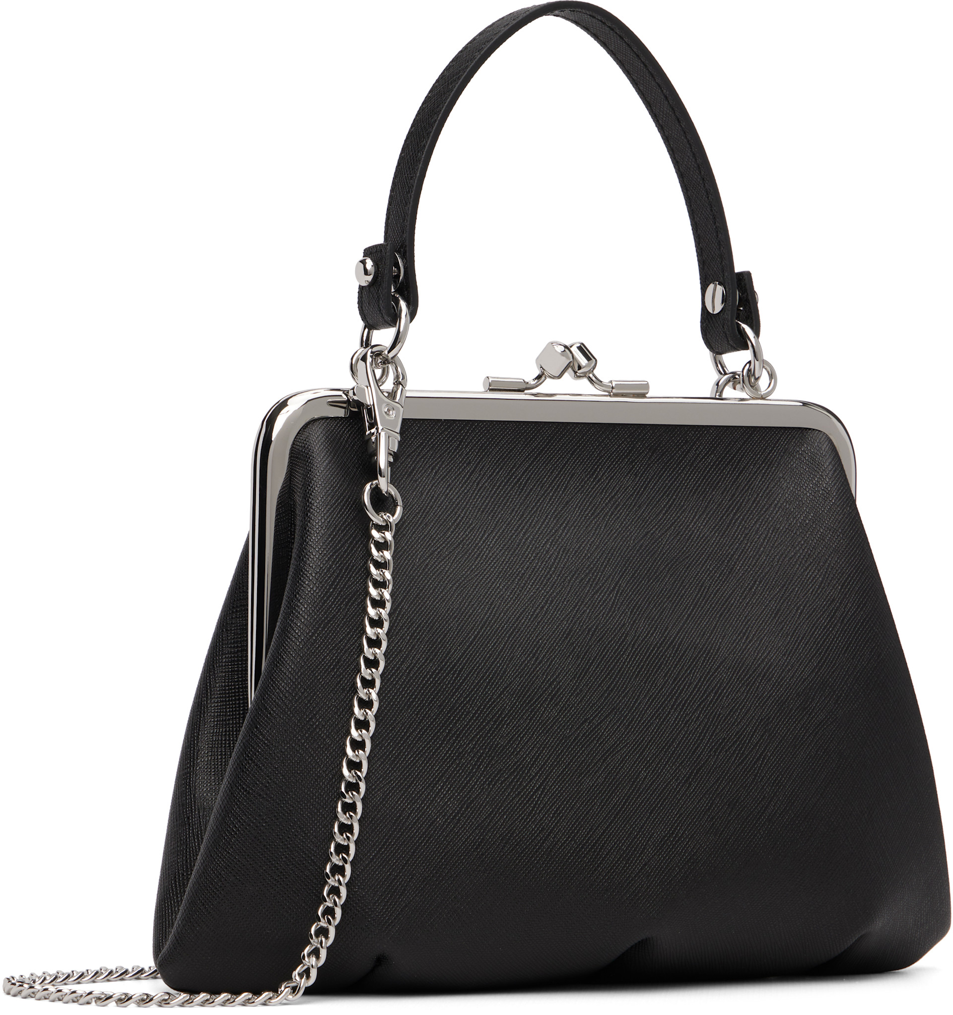 Vivienne Westwood: Black Granny Frame Bag | SSENSE Canada