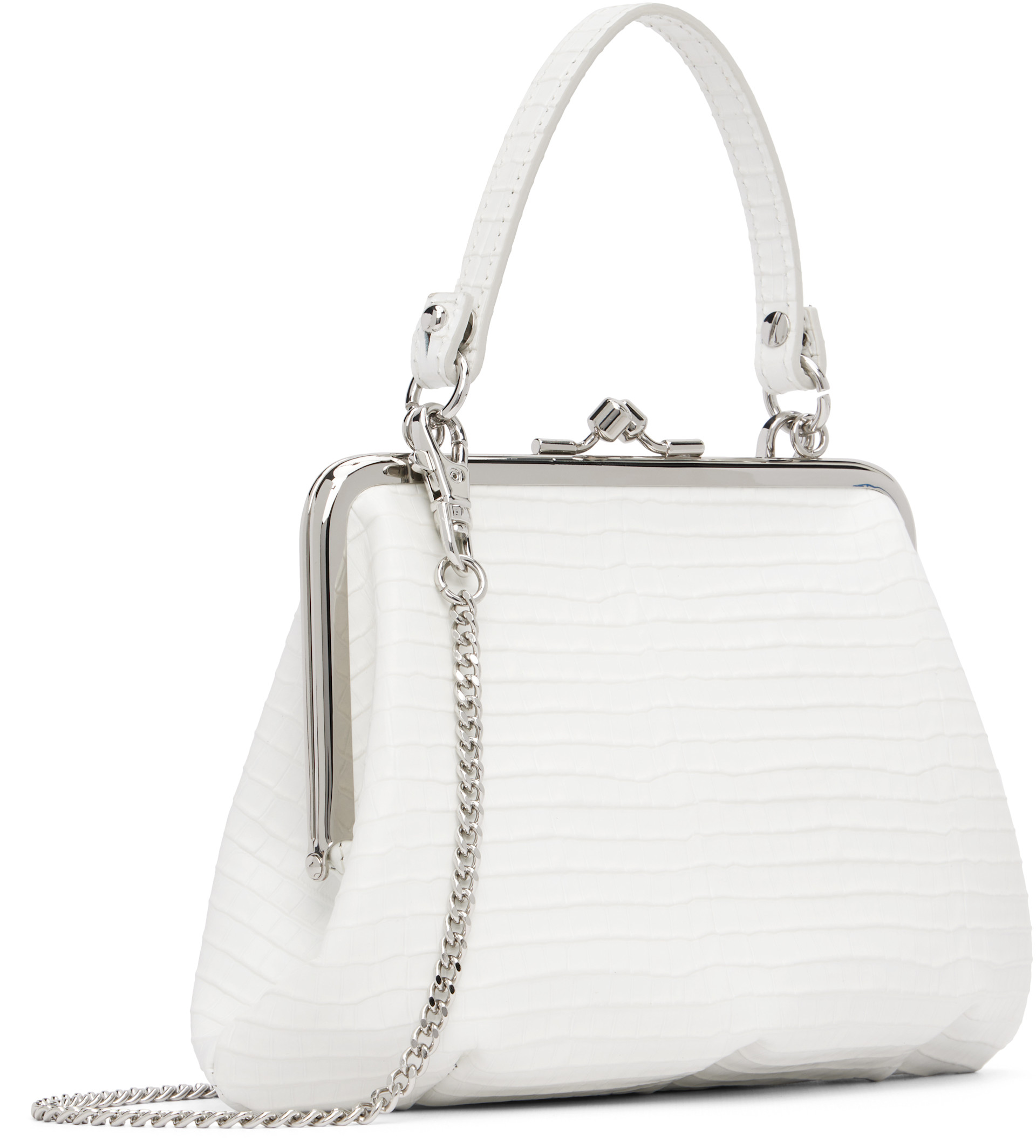 Vivienne Westwood: White Granny Frame Bag | SSENSE Canada