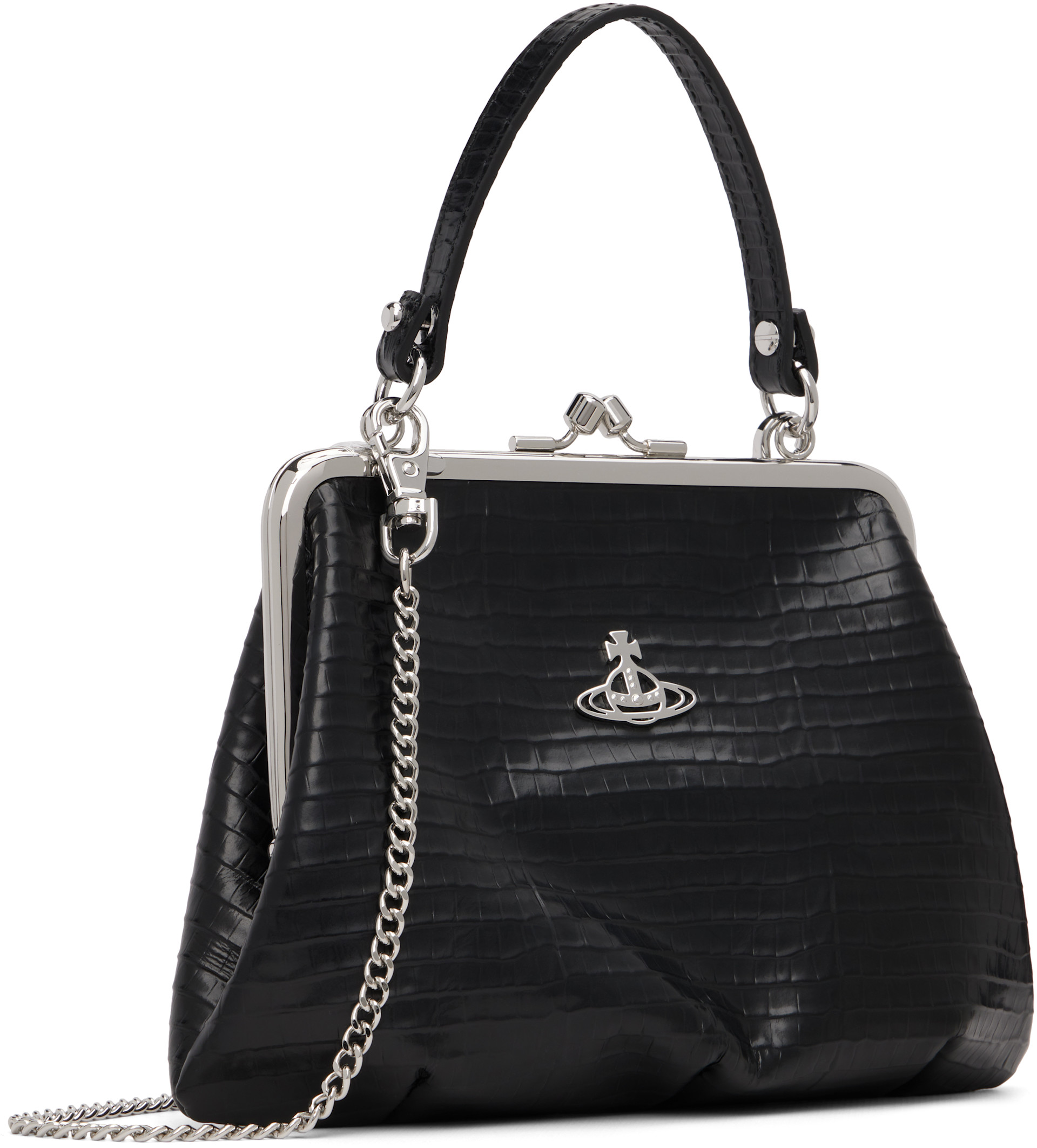 Vivienne Westwood: Black Granny Frame Bag | SSENSE