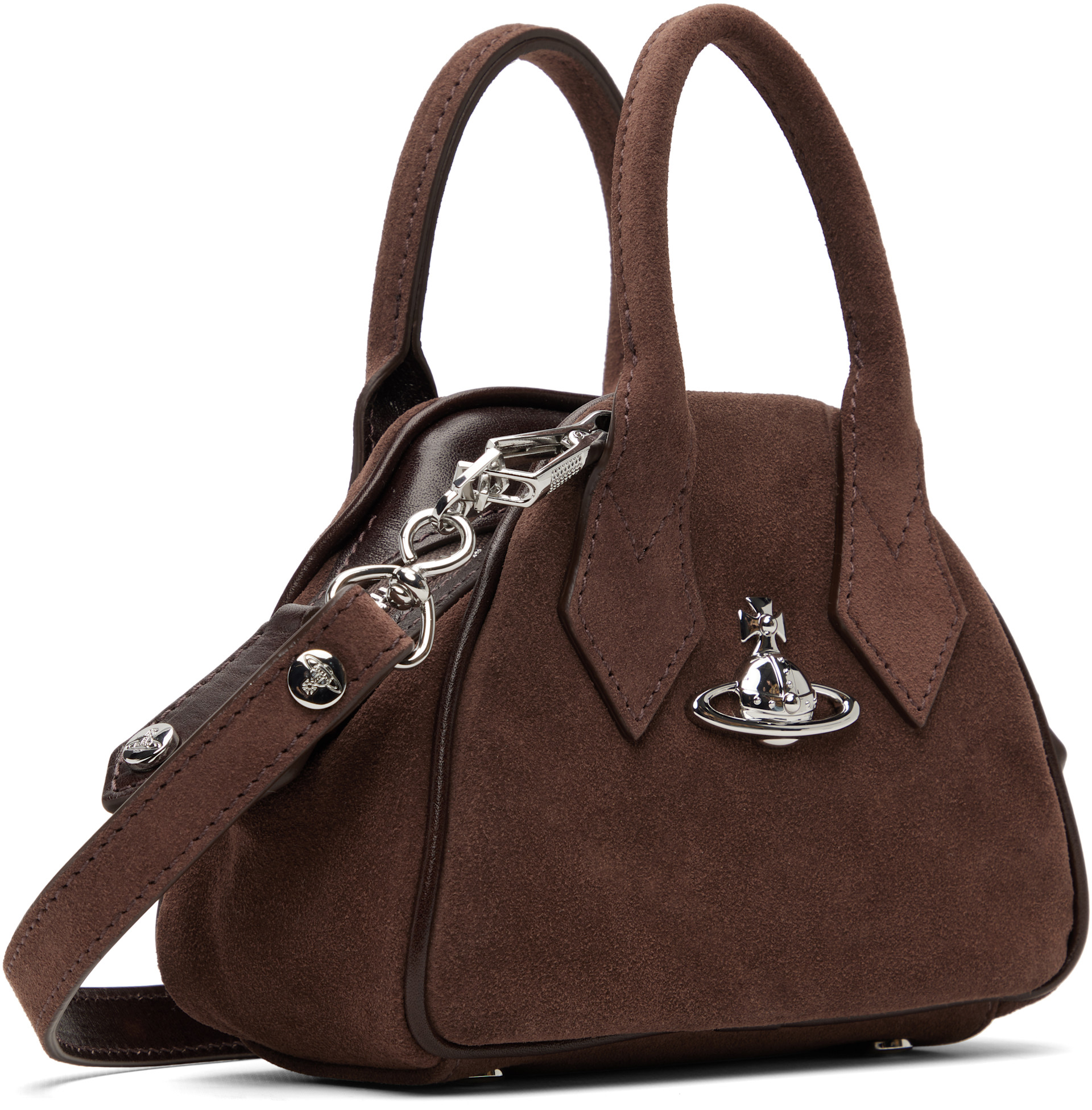 Vivienne Westwood: Brown Mini Yasmine Bag | SSENSE