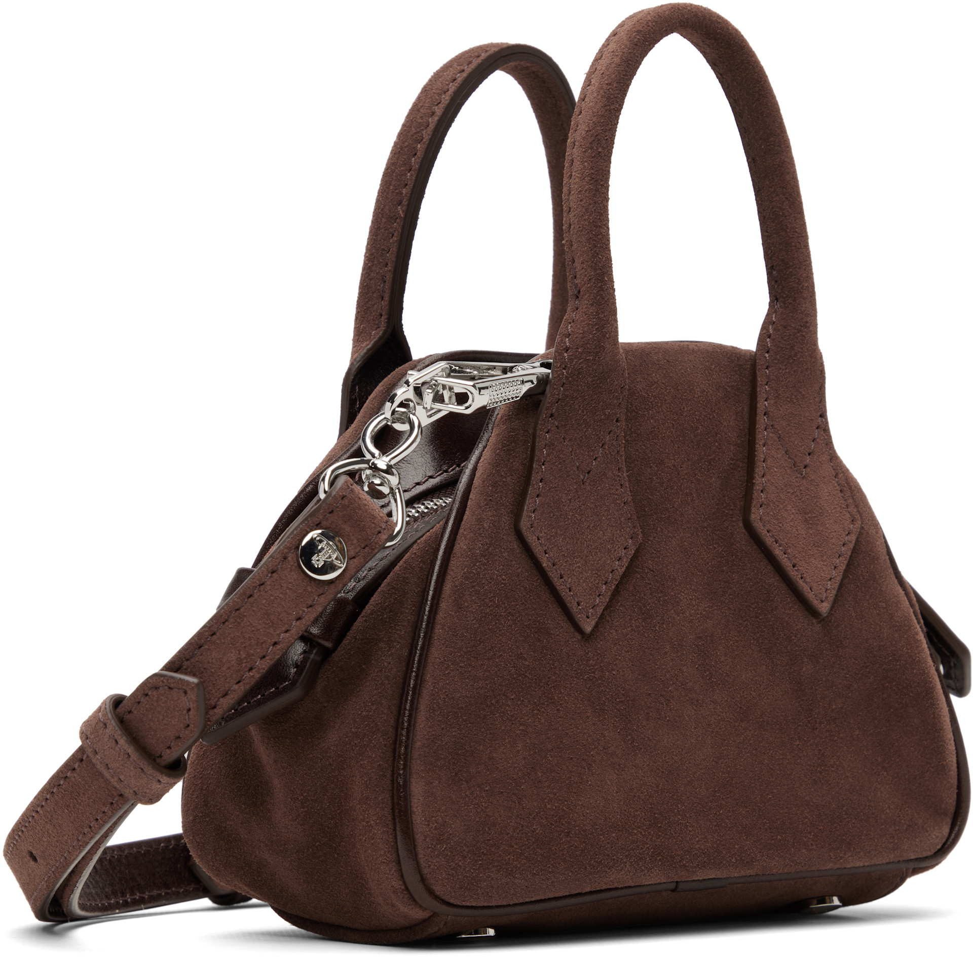 Vivienne Westwood: Brown Mini Yasmine Bag | SSENSE Vivienne Westwood: Brown Mini Yasmine Bag | SSENSE