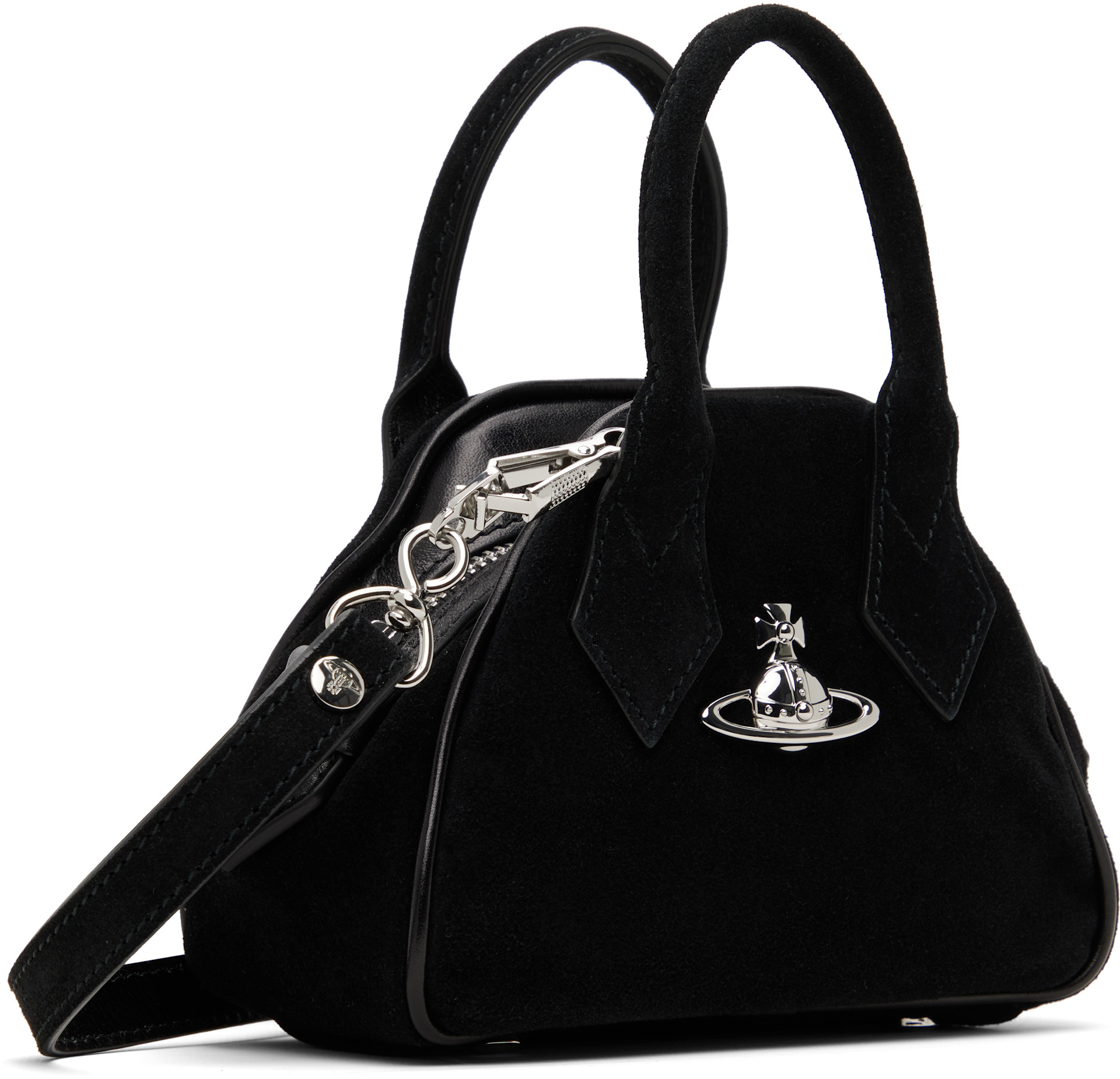 Vivienne Westwood: Black Mini Yasmine Bag | SSENSE