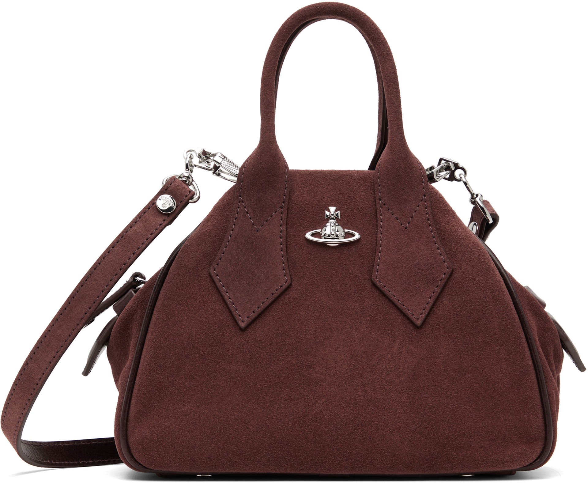 超名作！VivienneWestwood★ビビアンウエストウッド★ダークブラウン Vivienne Westwood: Brown Yasmine Small Bag | SSENSE