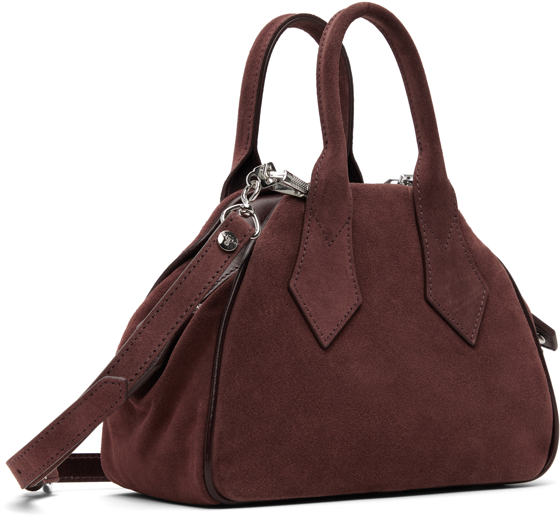 超名作！VivienneWestwood★ビビアンウエストウッド★ダークブラウン Vivienne Westwood: Brown Yasmine Small Bag | SSENSE