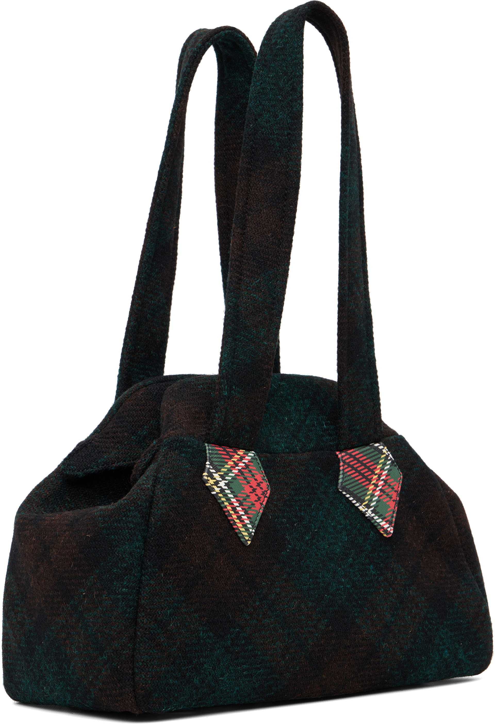 Vivienne Westwood: Green Yasmine Medium Archive Bag | SSENSE