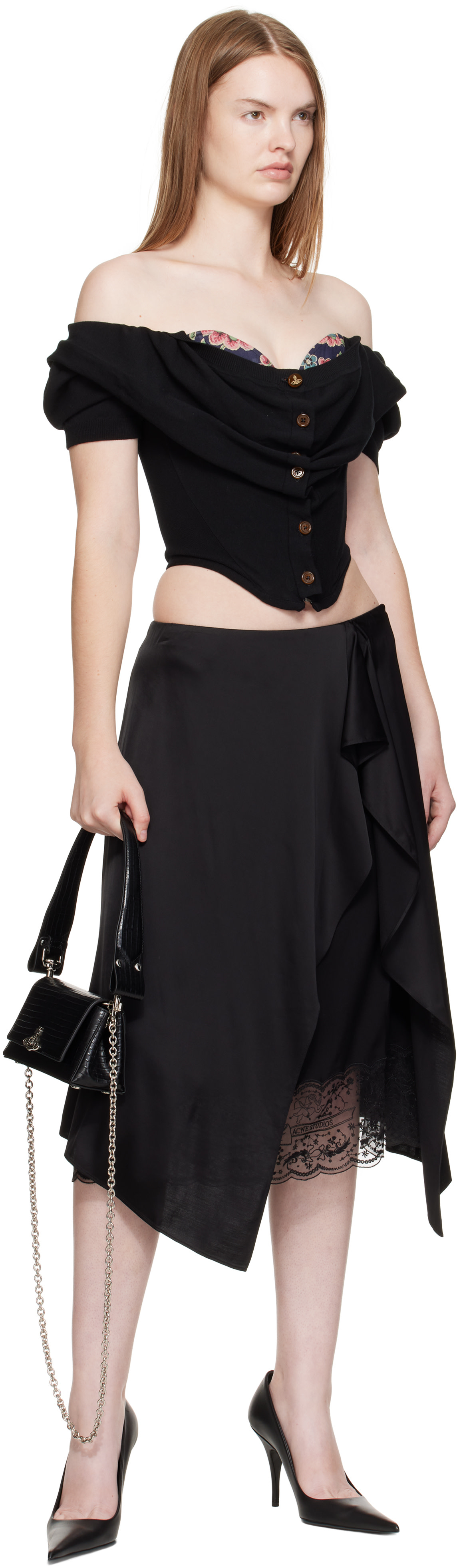 Vivienne Westwood: Black Small Hazel Bag | SSENSE