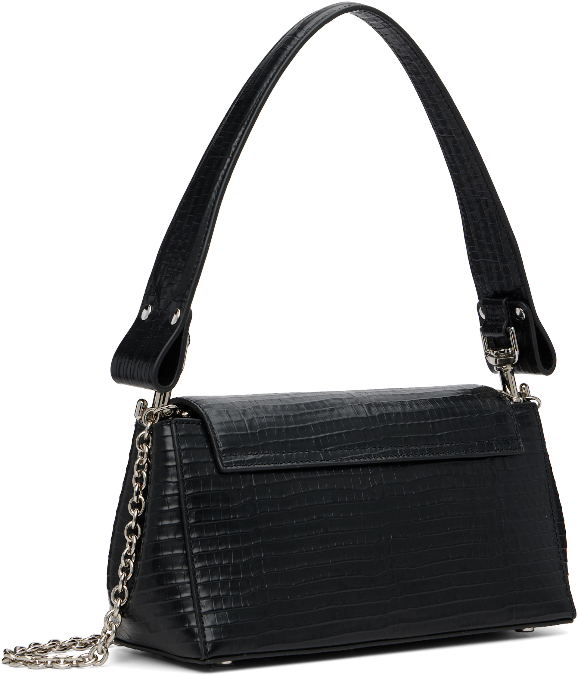 Vivienne Westwood: Black Hazel Medium Handbag | SSENSE Canada